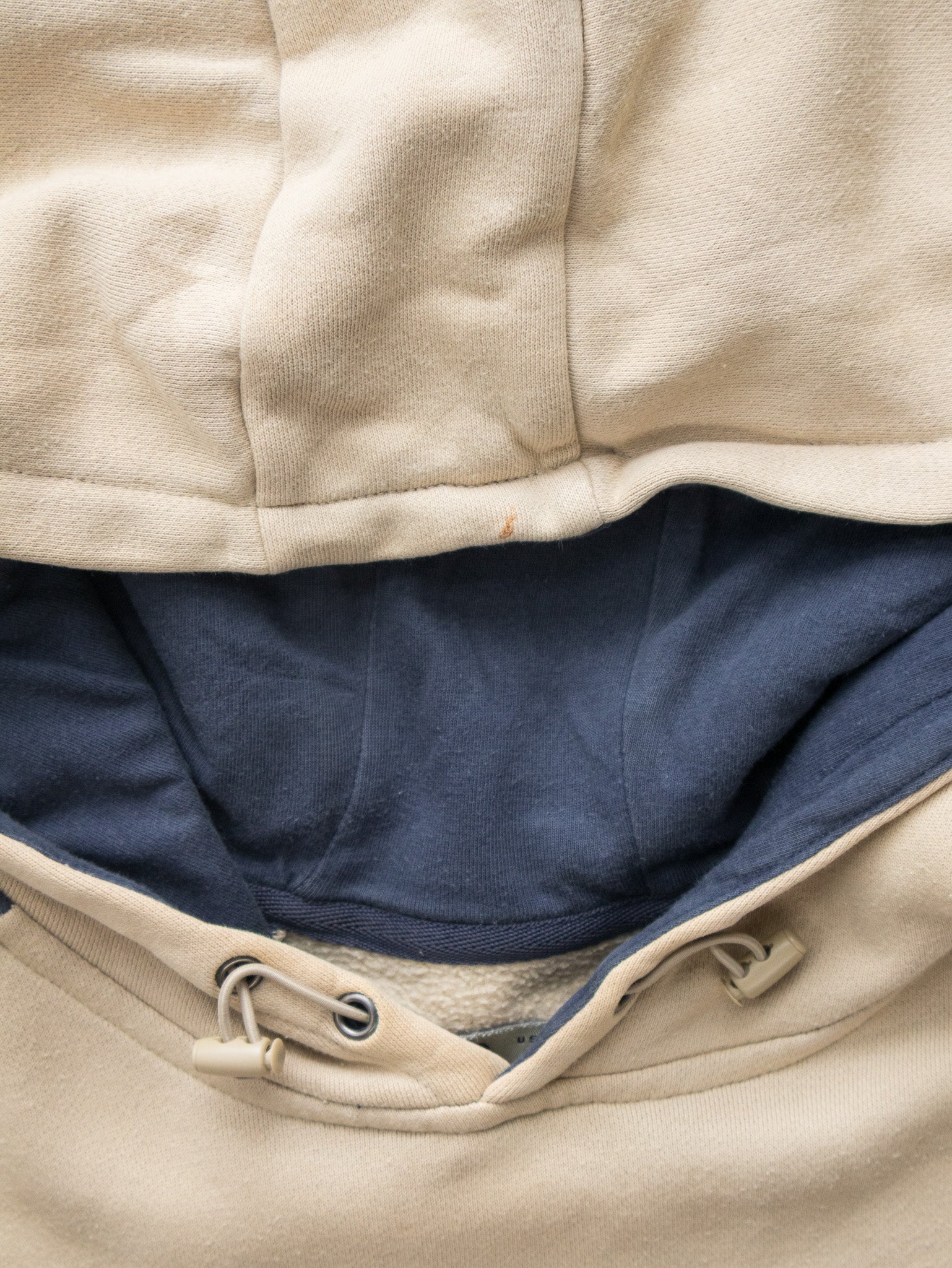 Vintage Beige Fila Panel Hoodie (L)