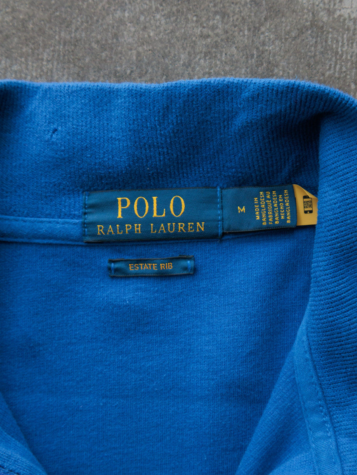 Vintage Blue Polo Ralph Lauren Knit Quarter Zip (M)