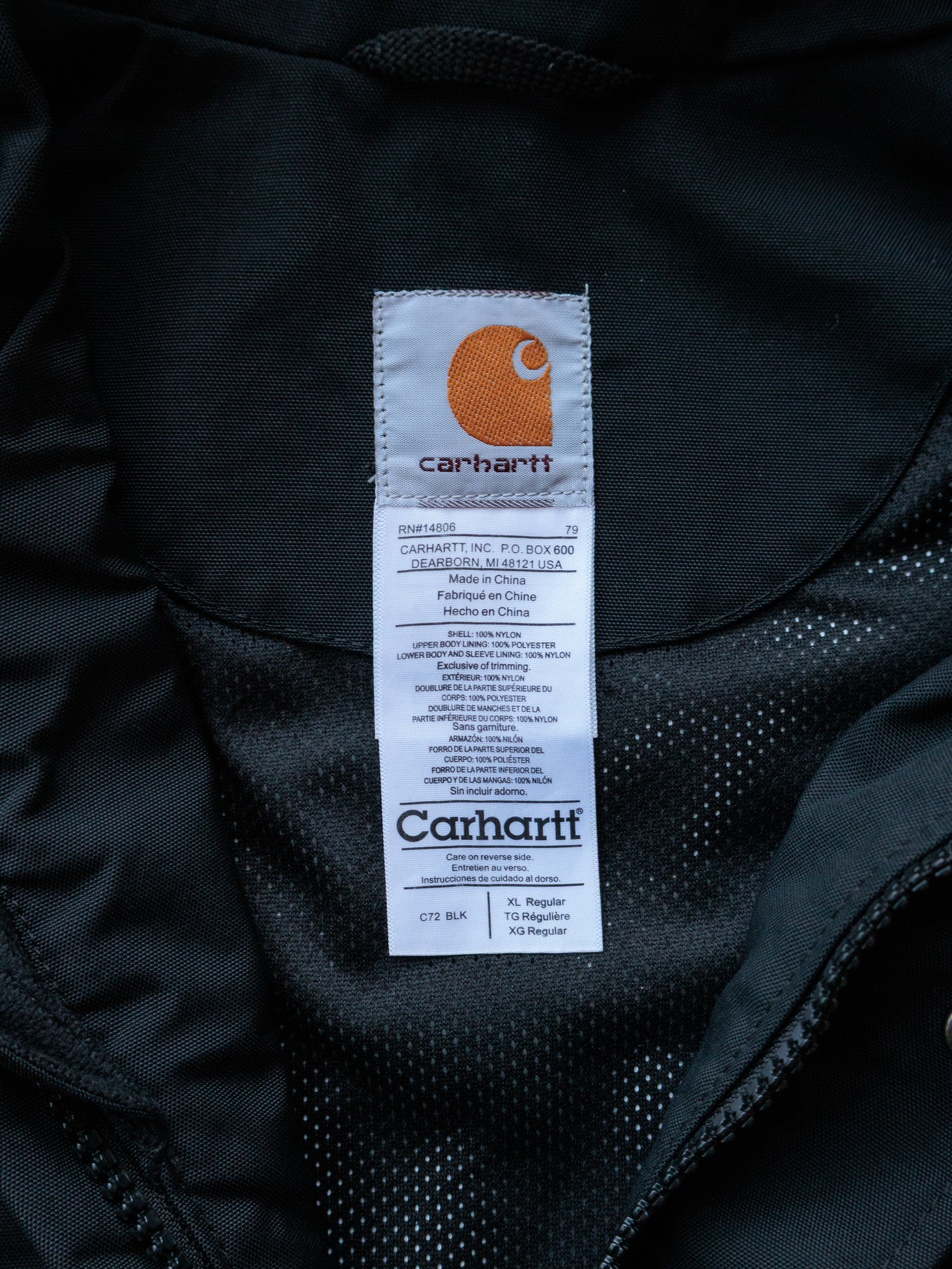 Vintage Black Carhartt Jacket (XL)