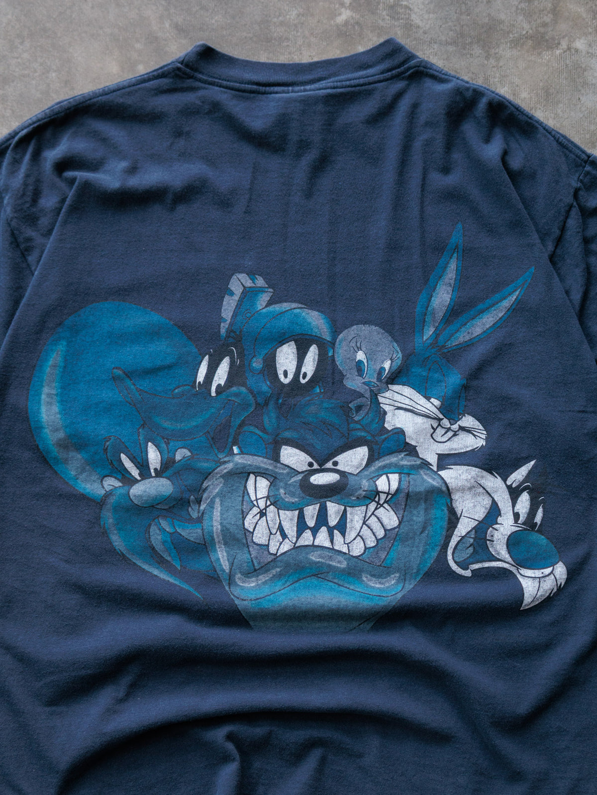 Vintage 90s Navy Looney Tunes Character Tee (XL)