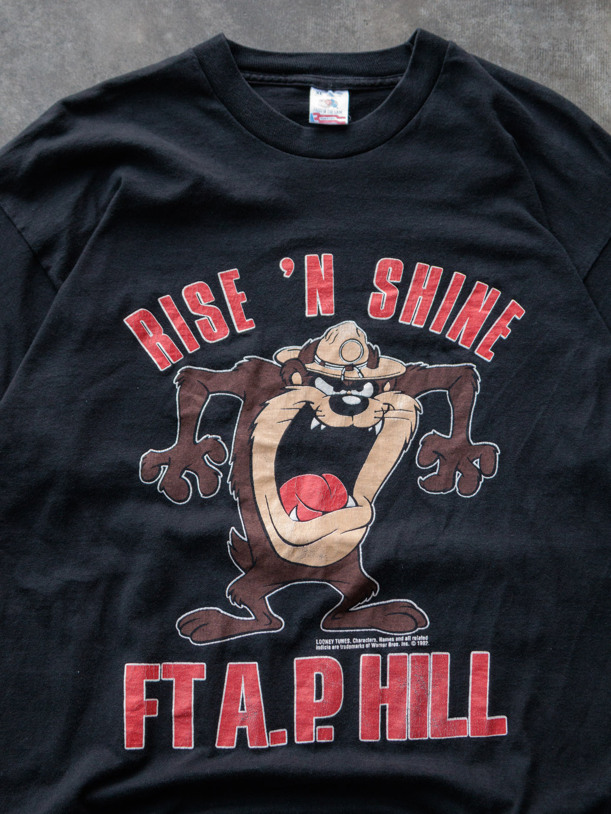 Vintage 90s Black Looney Tunes Taz Ft A.P. Hill Tee (XL)