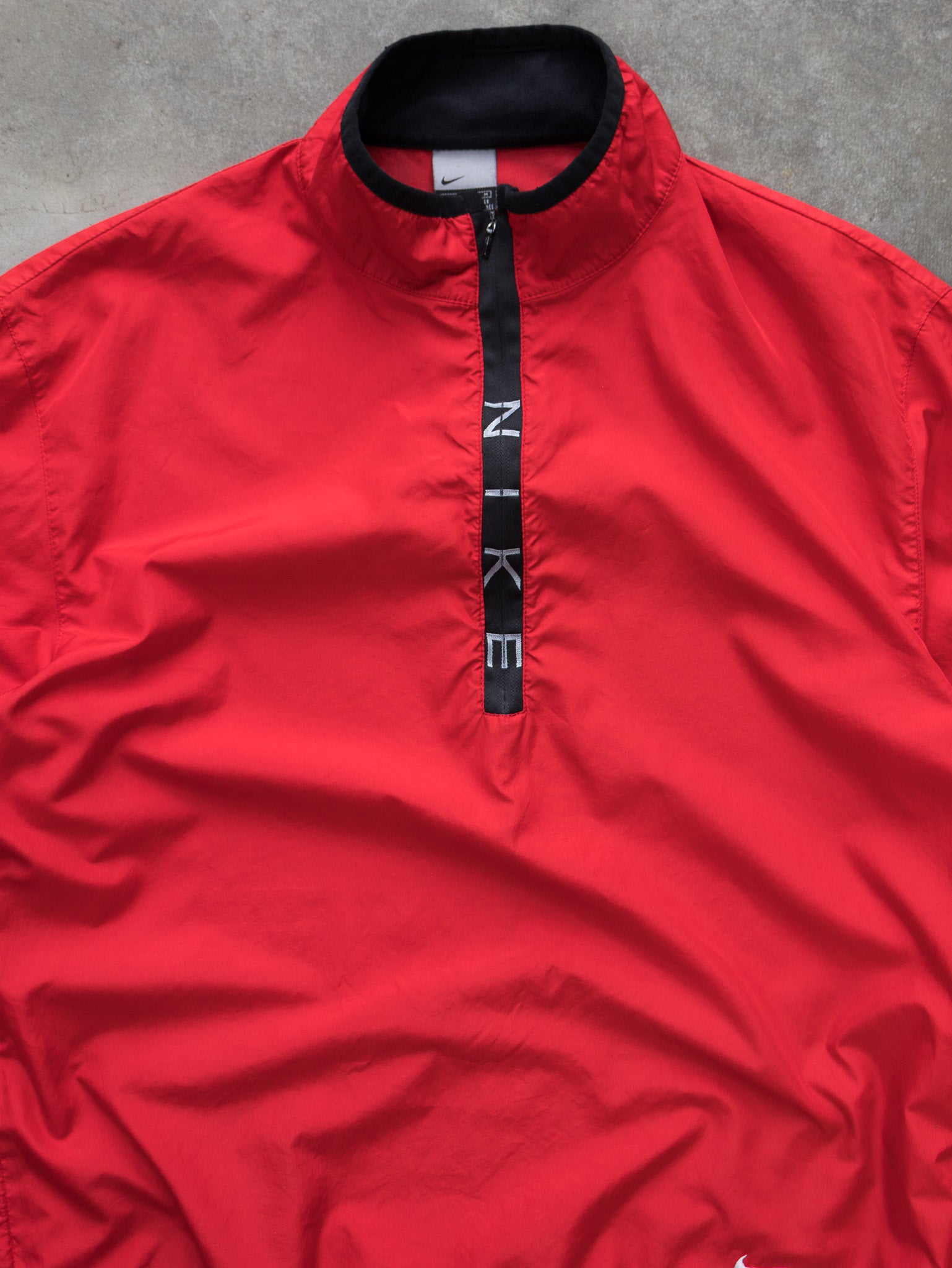 Vintage Red Nike Quarter Zip Jacket (M)