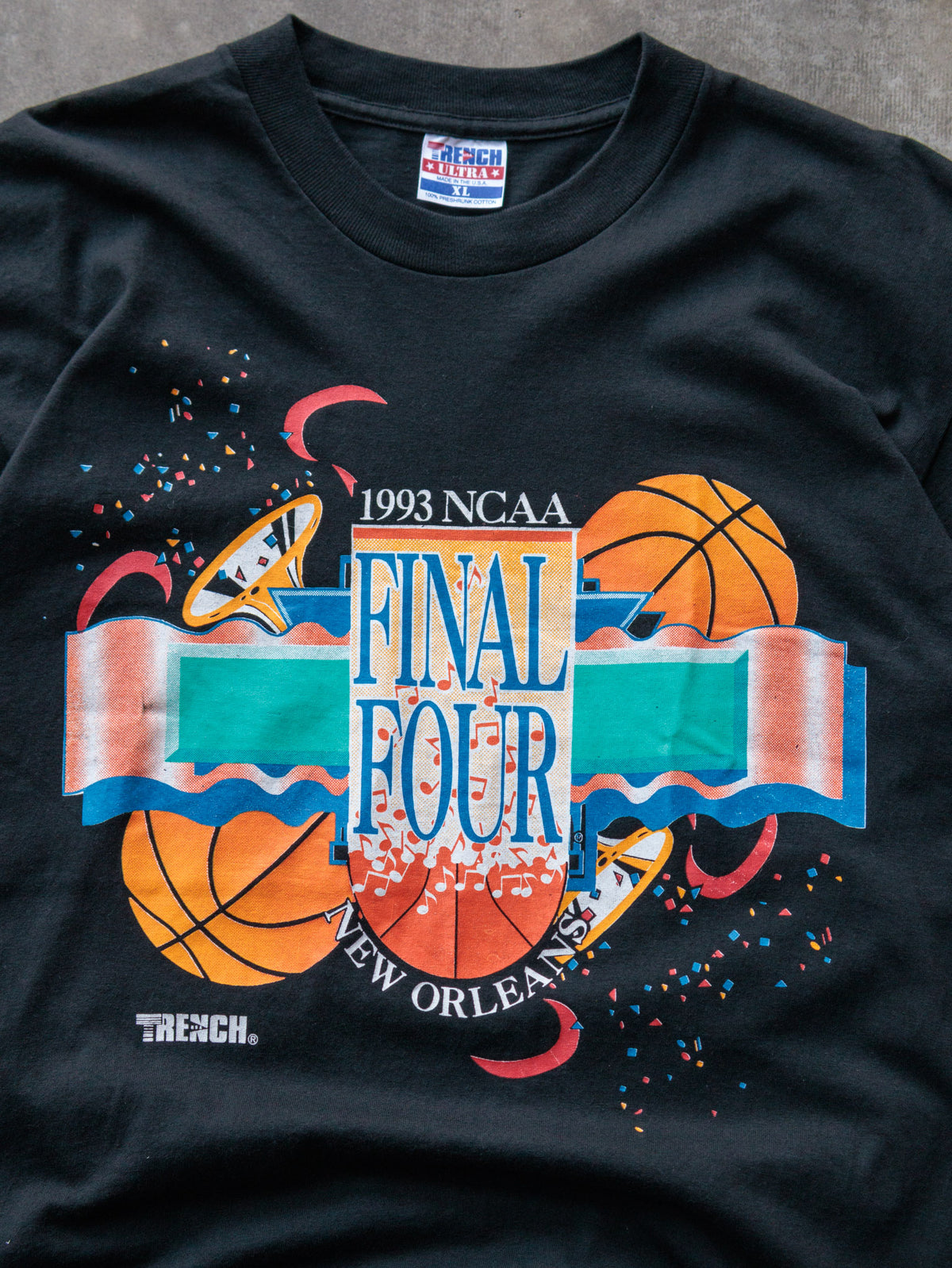 Vintage 1993 Black NCAA Final Four New Orleans Tee (XL)