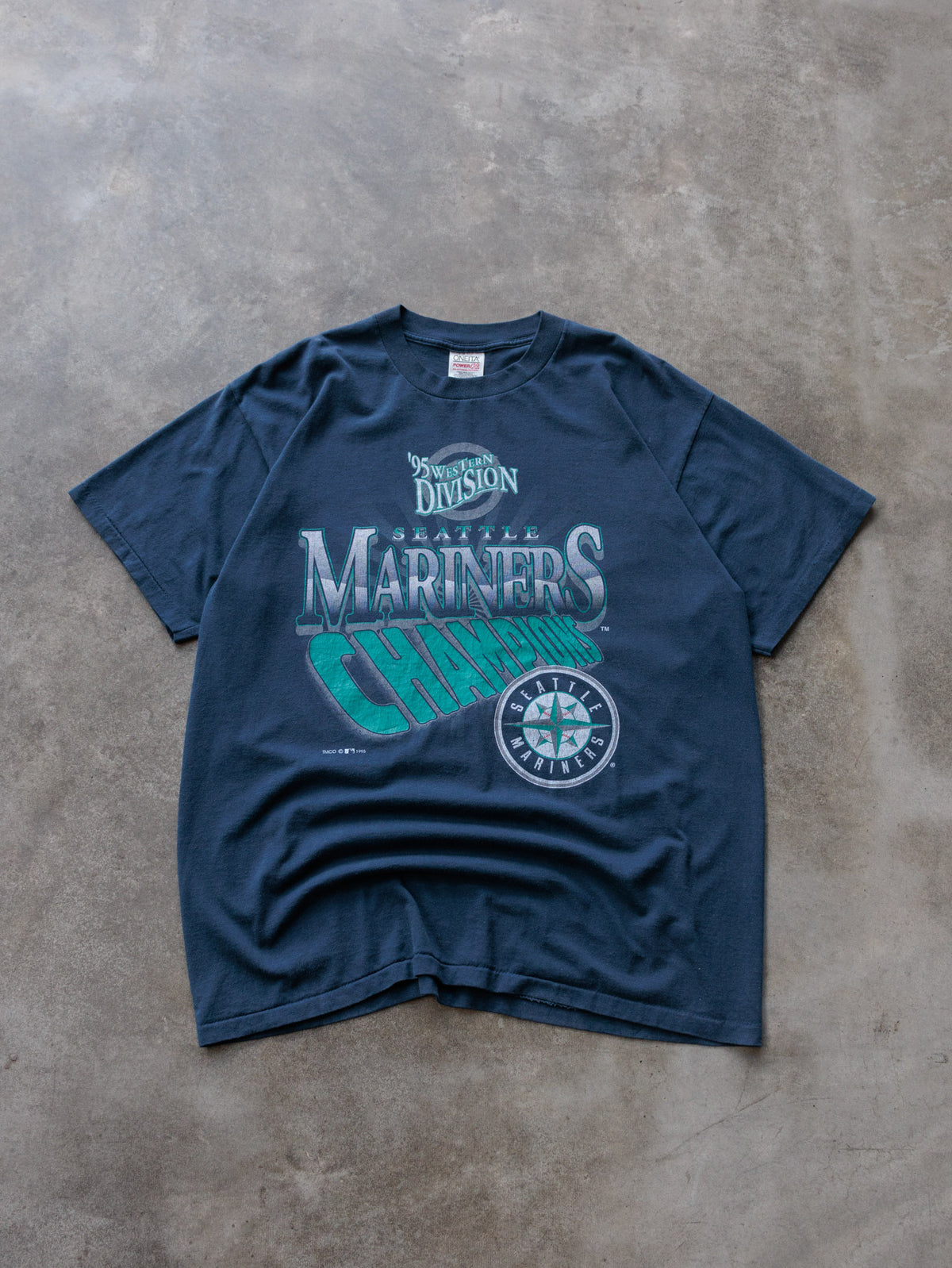 Vintage 1995 Navy Seattle Mariners Tee (XL)