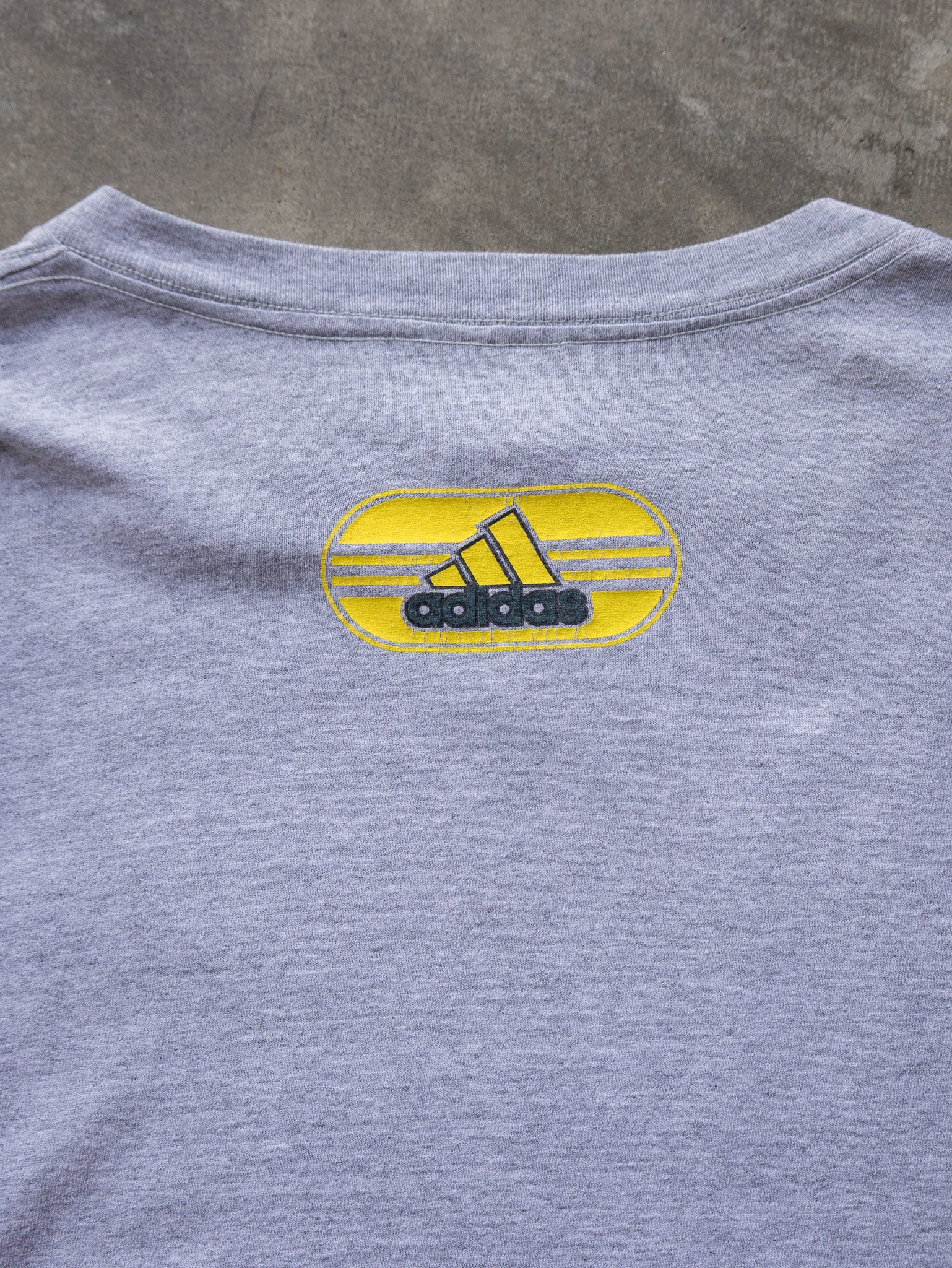 Vintage 90s Grey Adidas Graphic Tee (2XL)