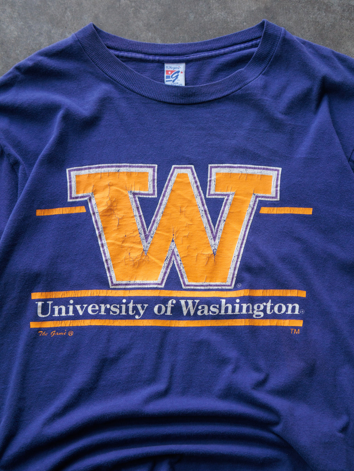 Vintage 90s Purple University of Washington Tee (L)