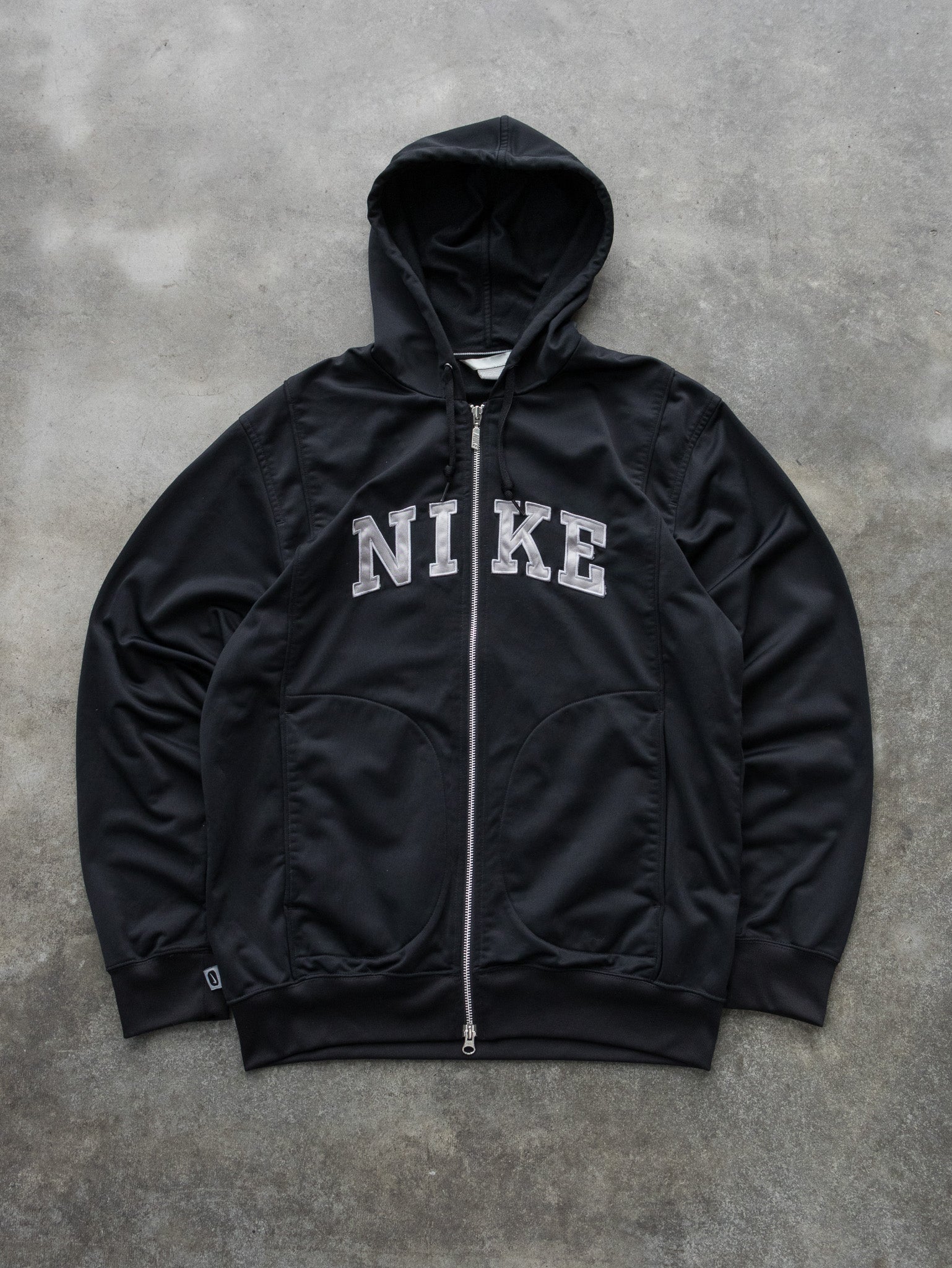 Vintage Black Nike Zip Hoodie (M)