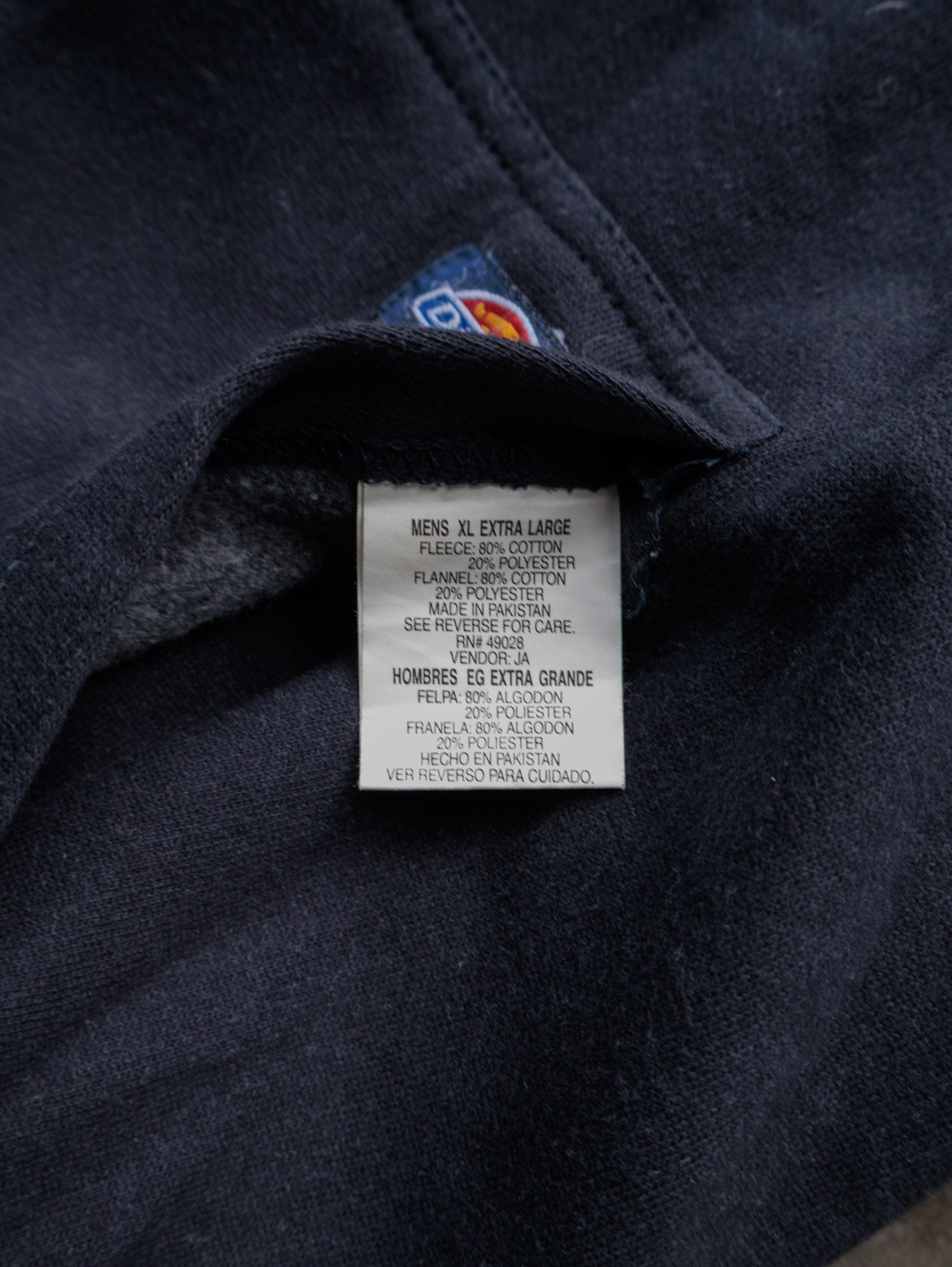 Vintage Navy & Blue Plaid Dickies Reversible Flannel Jacket (XL)