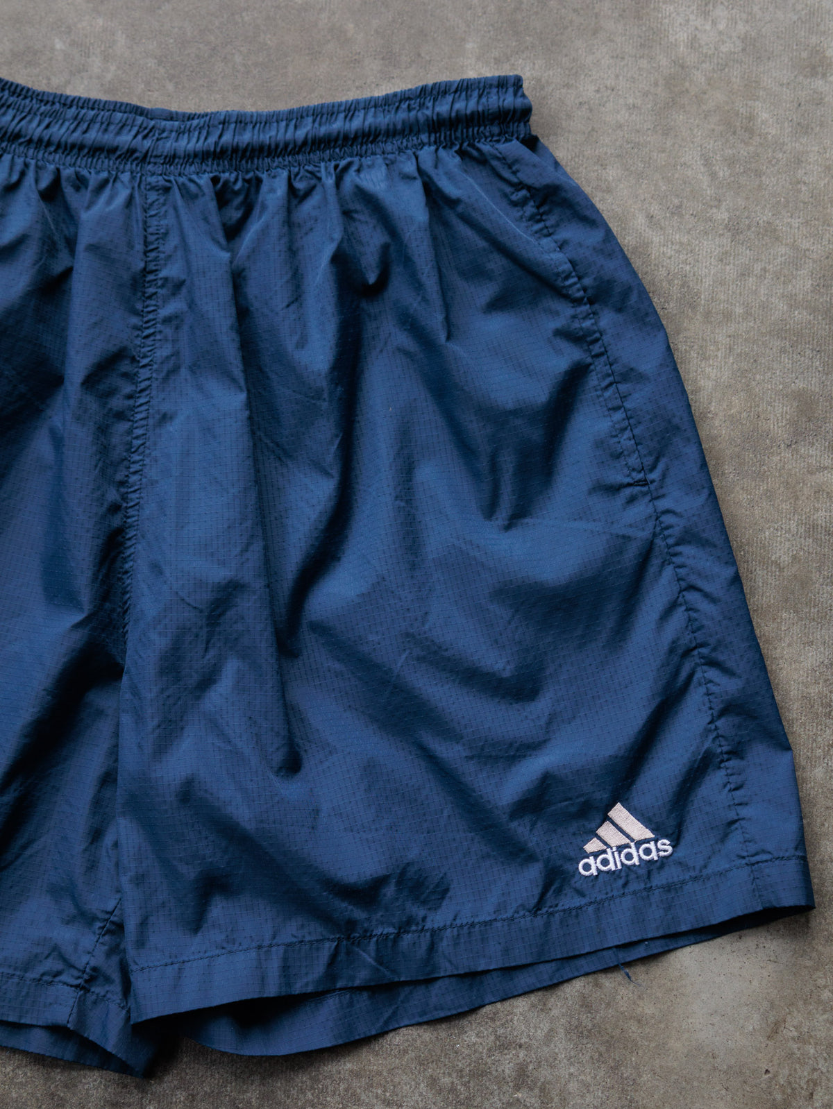 Vintage 00s Navy Adidas Shorts (L)