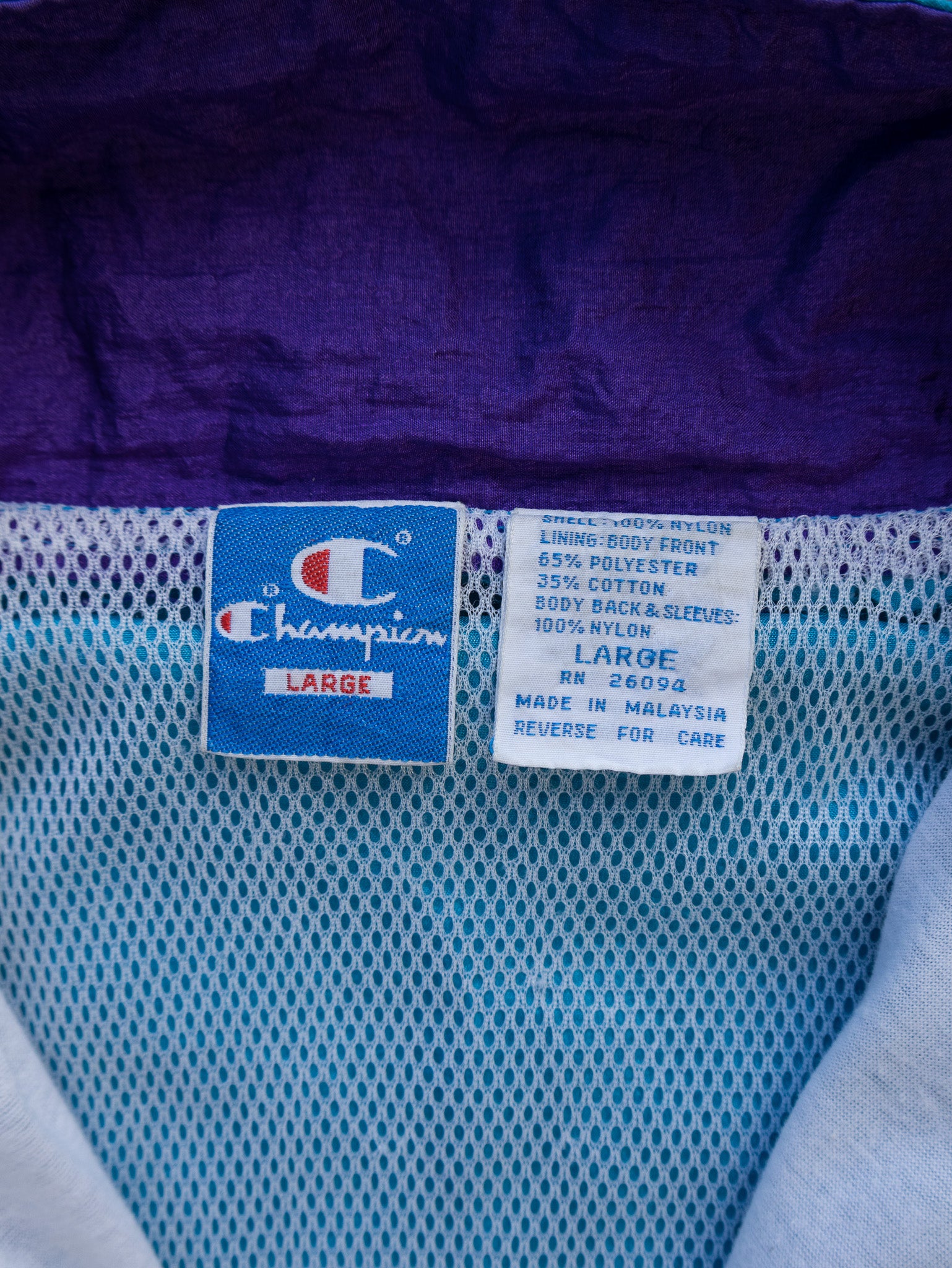 Vintage Turquoise Champion Windbreaker (L)