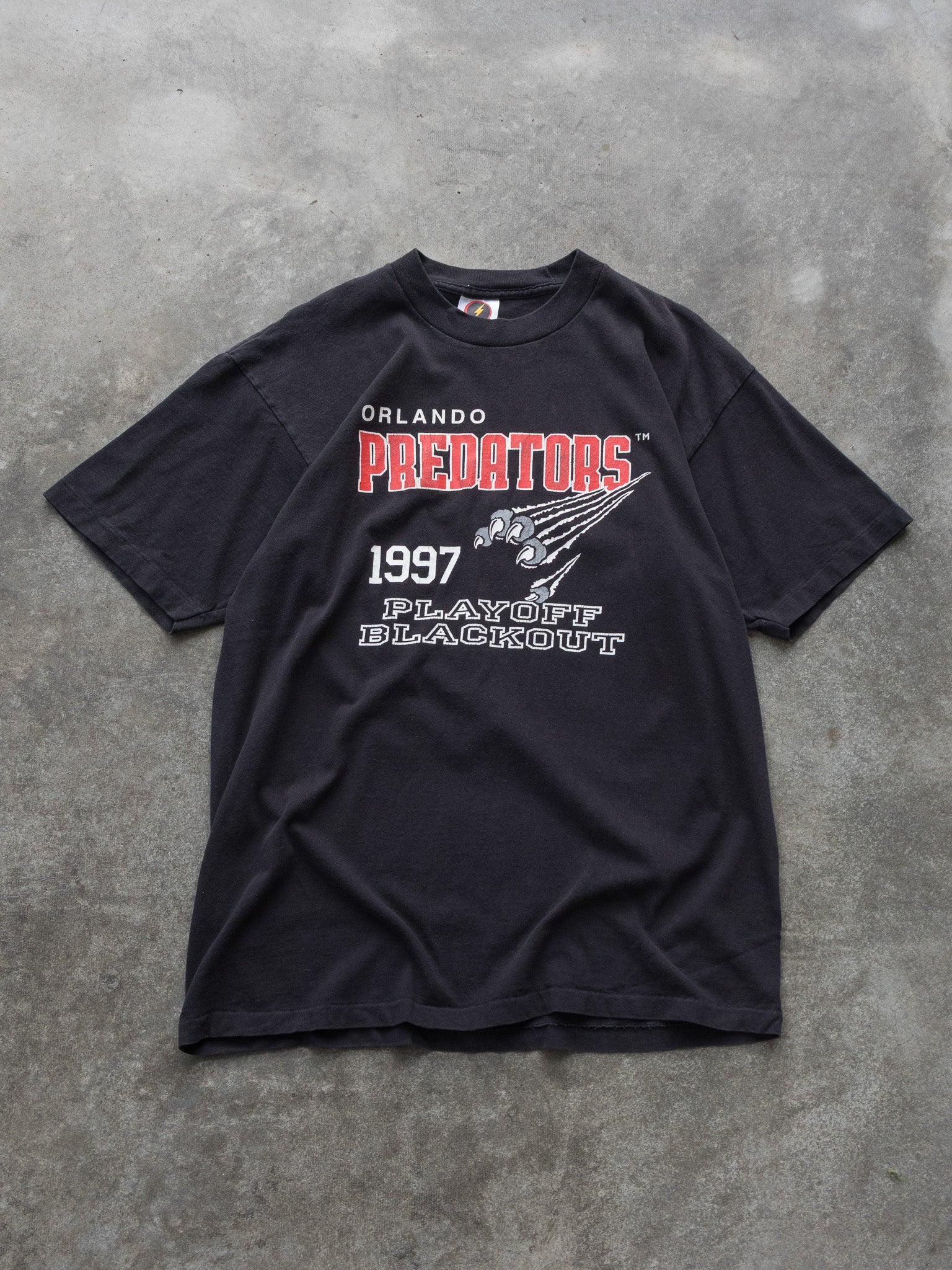 Vintage 1997 Black Orlando Predators Tee (L)