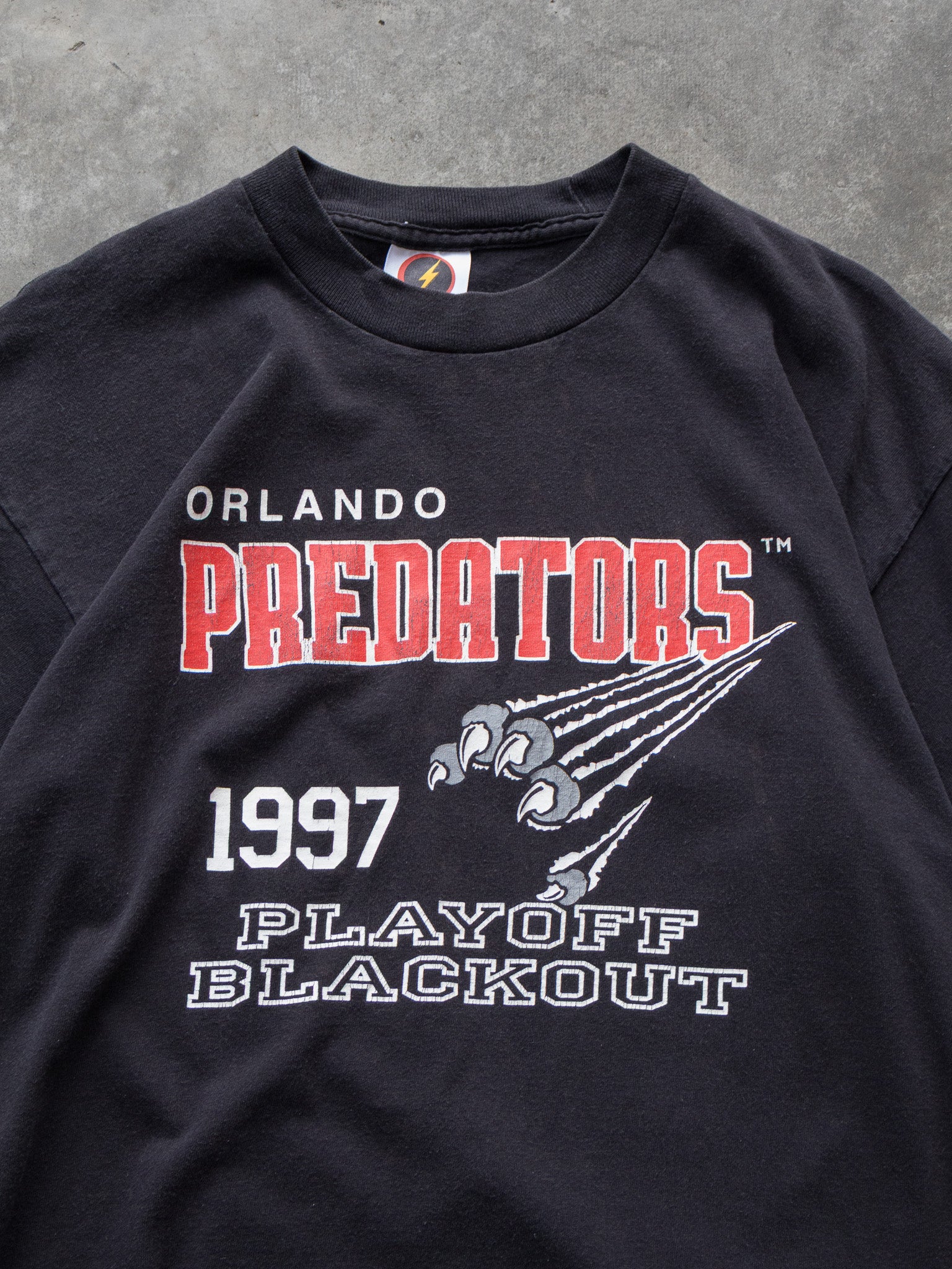 Vintage 1997 Black Orlando Predators Tee (L)