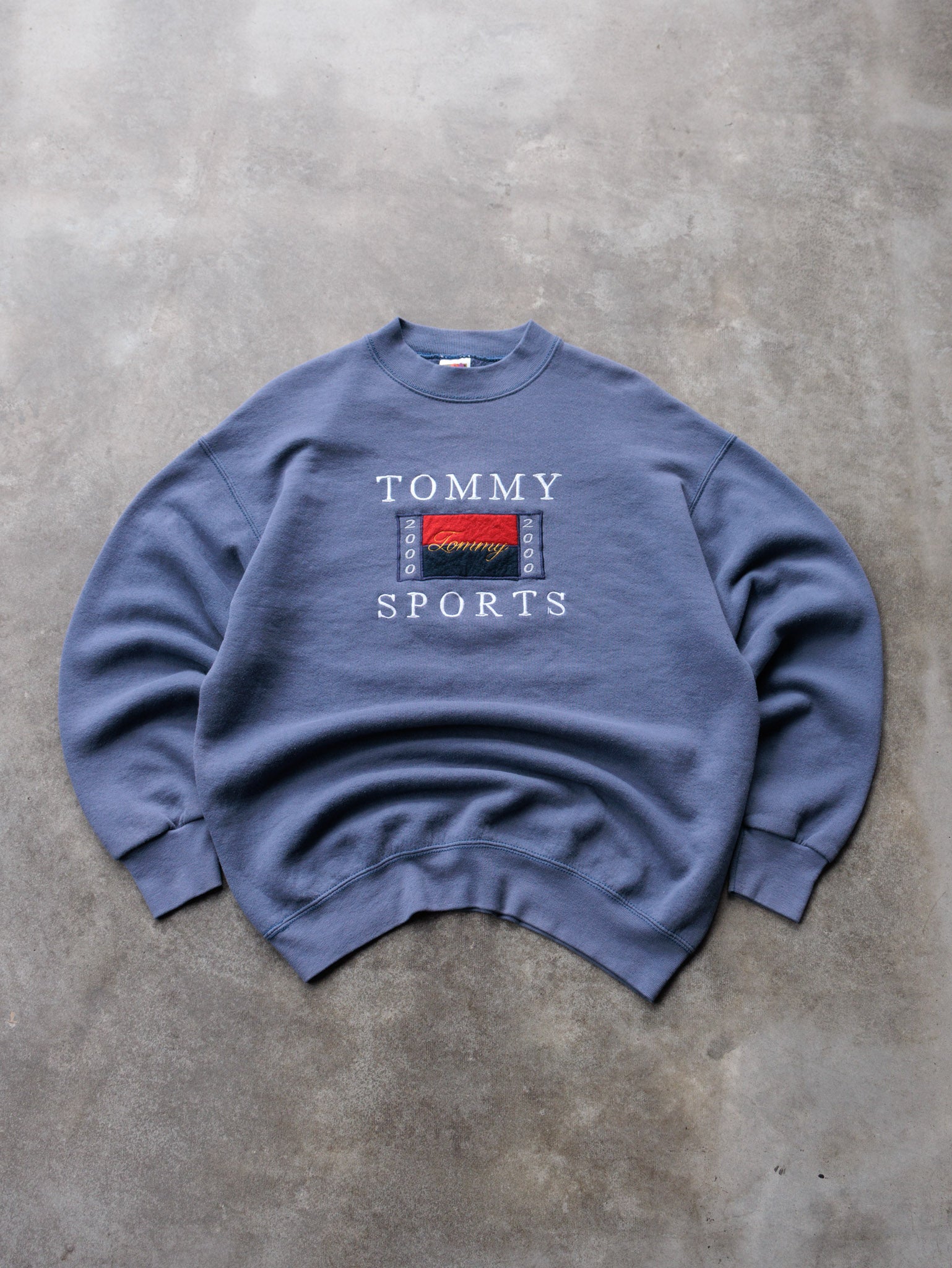 Vintage 00s Blue Tommy Sports Sweatshirt (L)