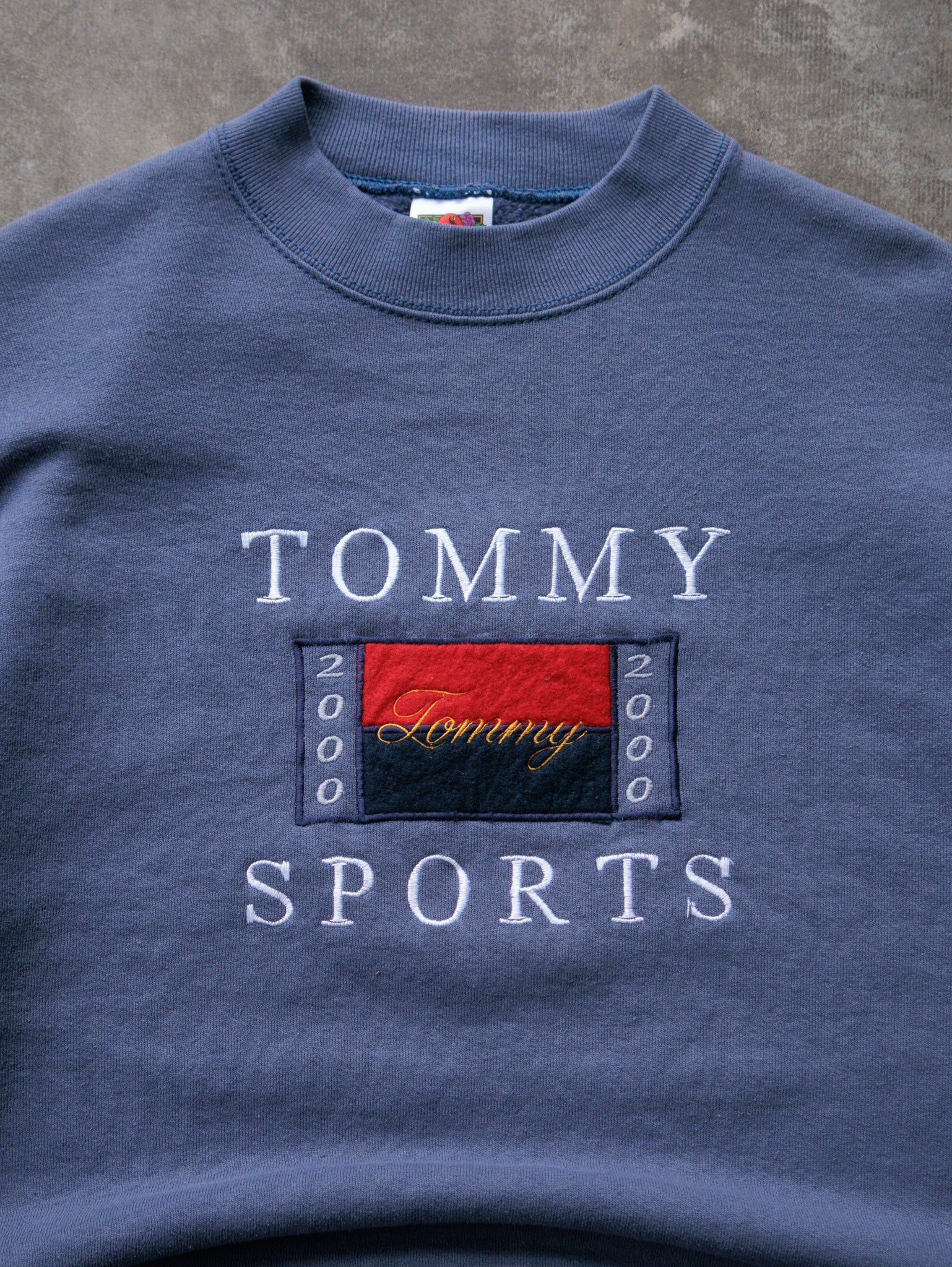 Vintage 00s Blue Tommy Sports Sweatshirt (L)