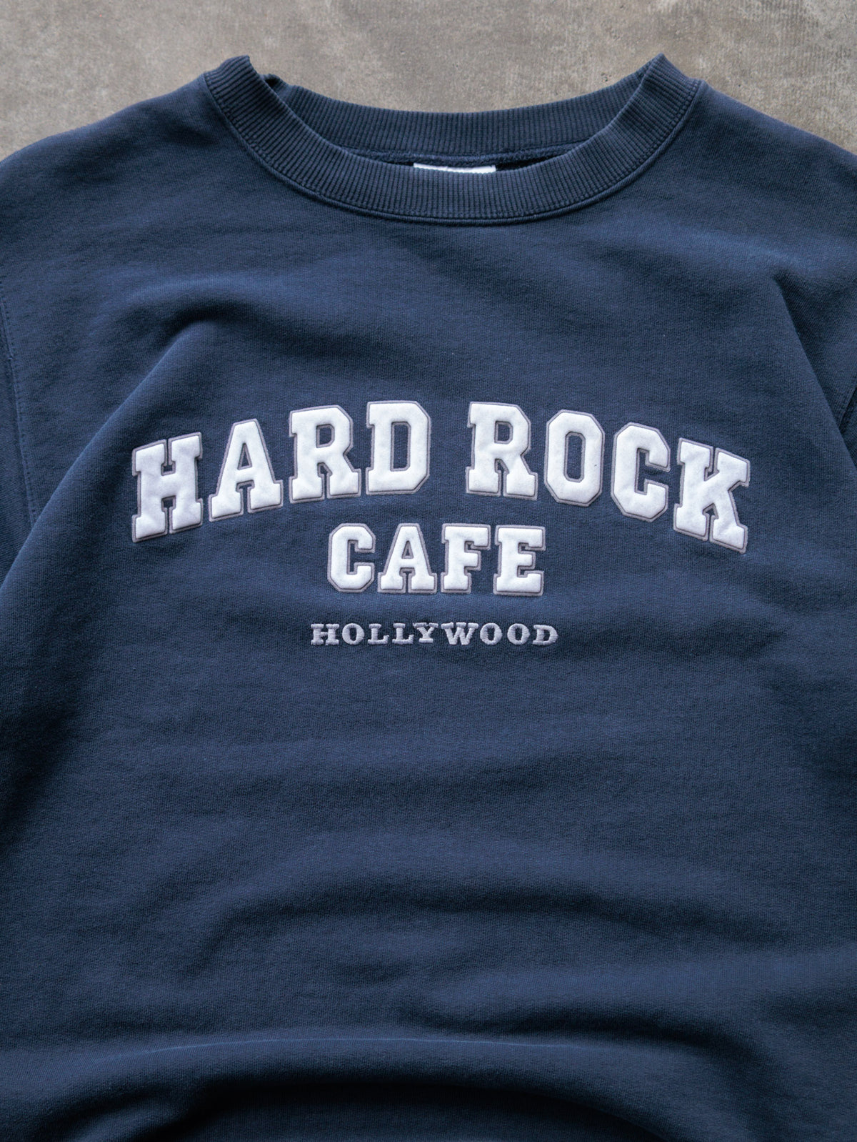 Vintage Navy Hard Rock Cafe Hollywood Sweatshirt (L)