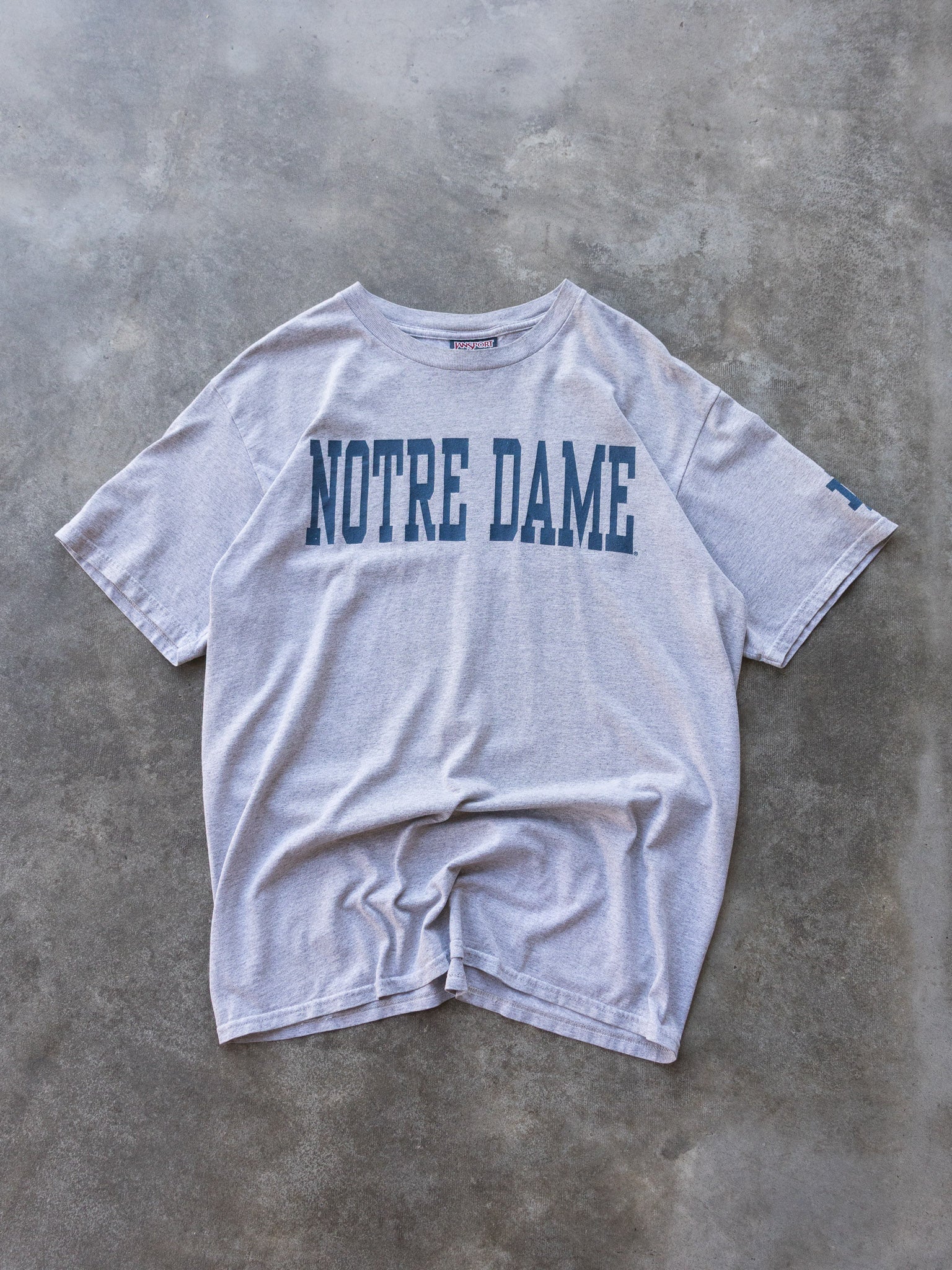 Vintage 90s Grey Notre Dame Tee (L)