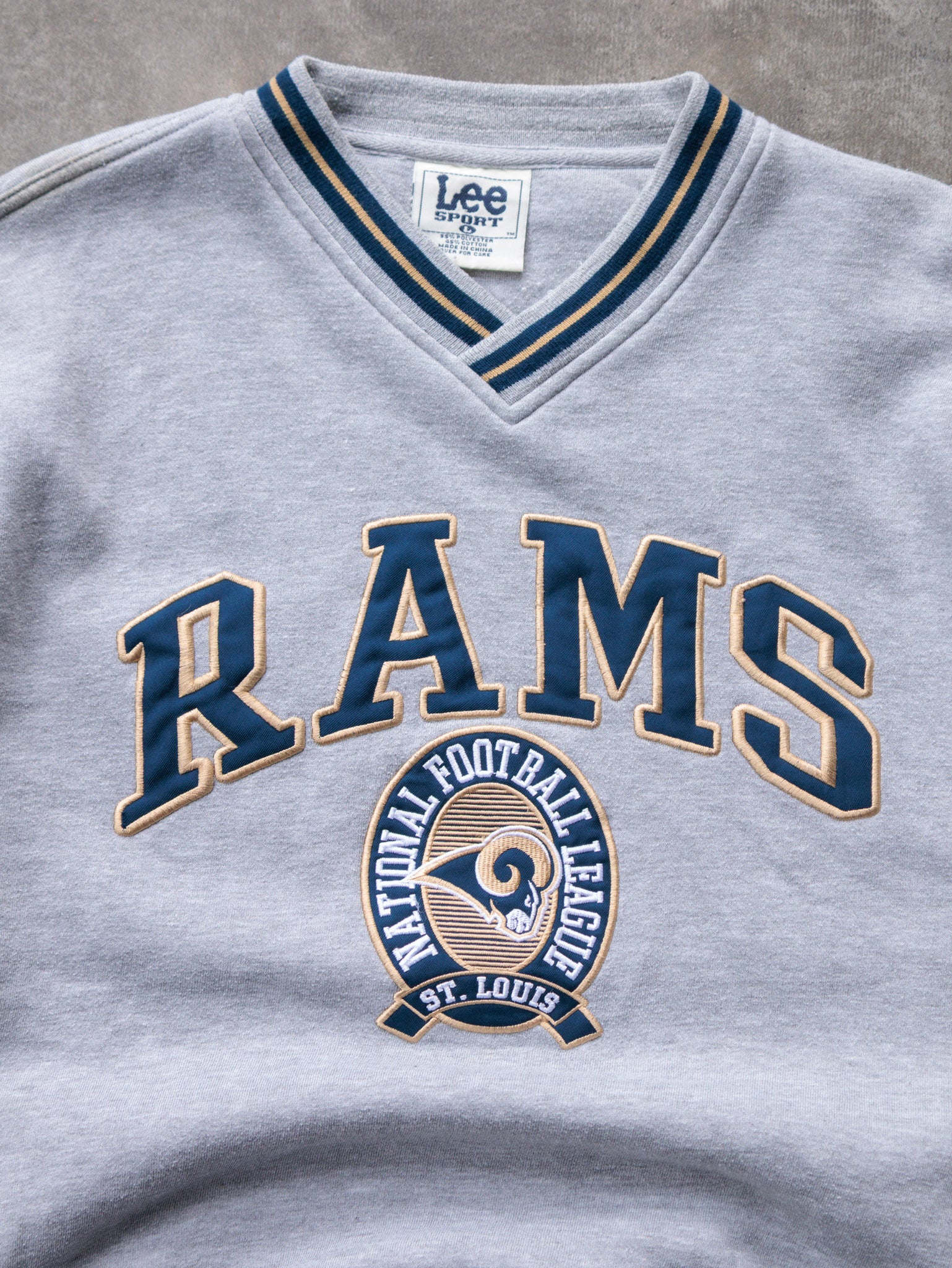 Vintage 90s Grey Lee Sport St. Louis Rams Sweatshirt (-)