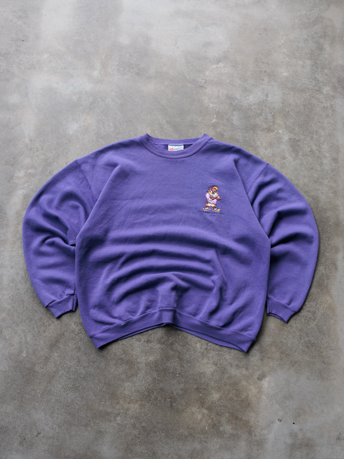 Vintage 90s Purple Looney Tunes Taz Sweatshirt (L)