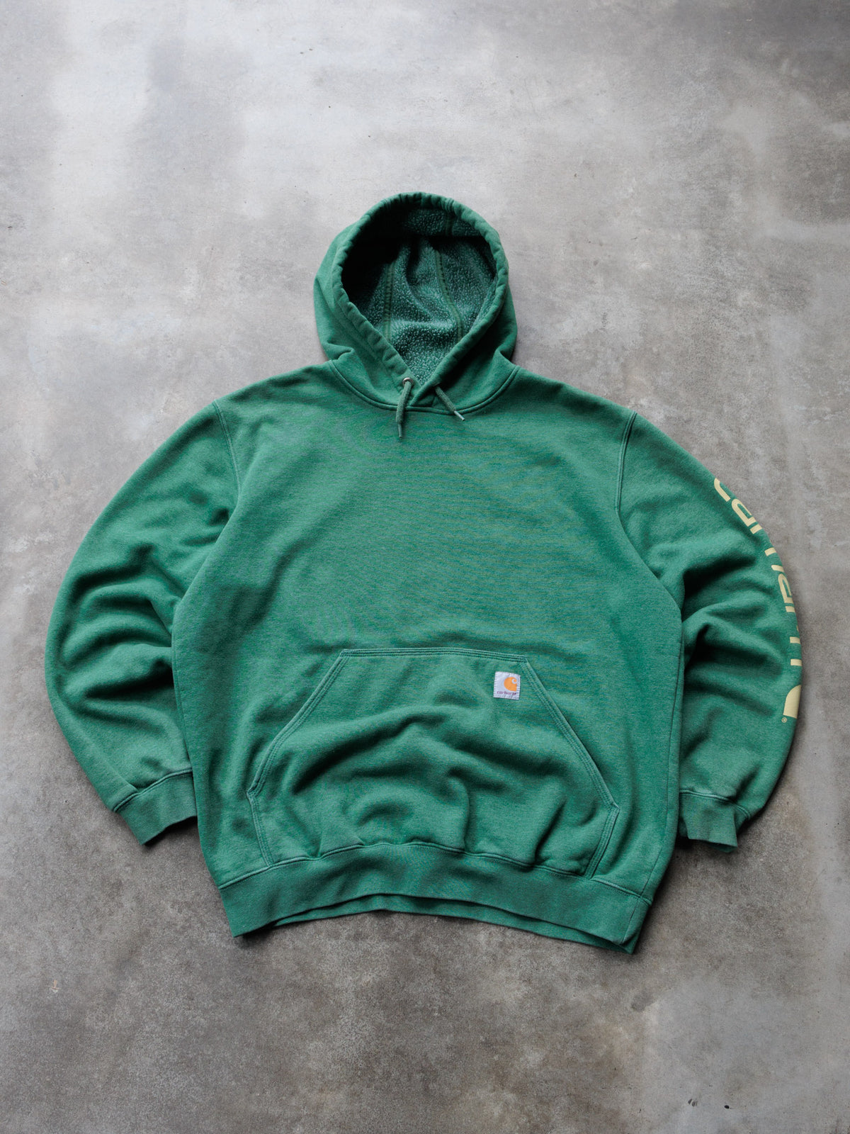 Vintage Green Carhartt Hoodie (L)