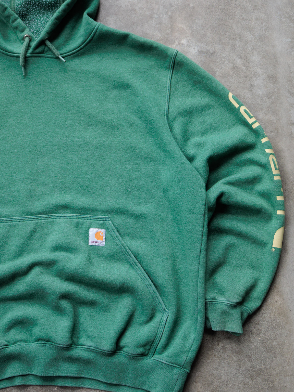 Vintage Green Carhartt Hoodie (L)