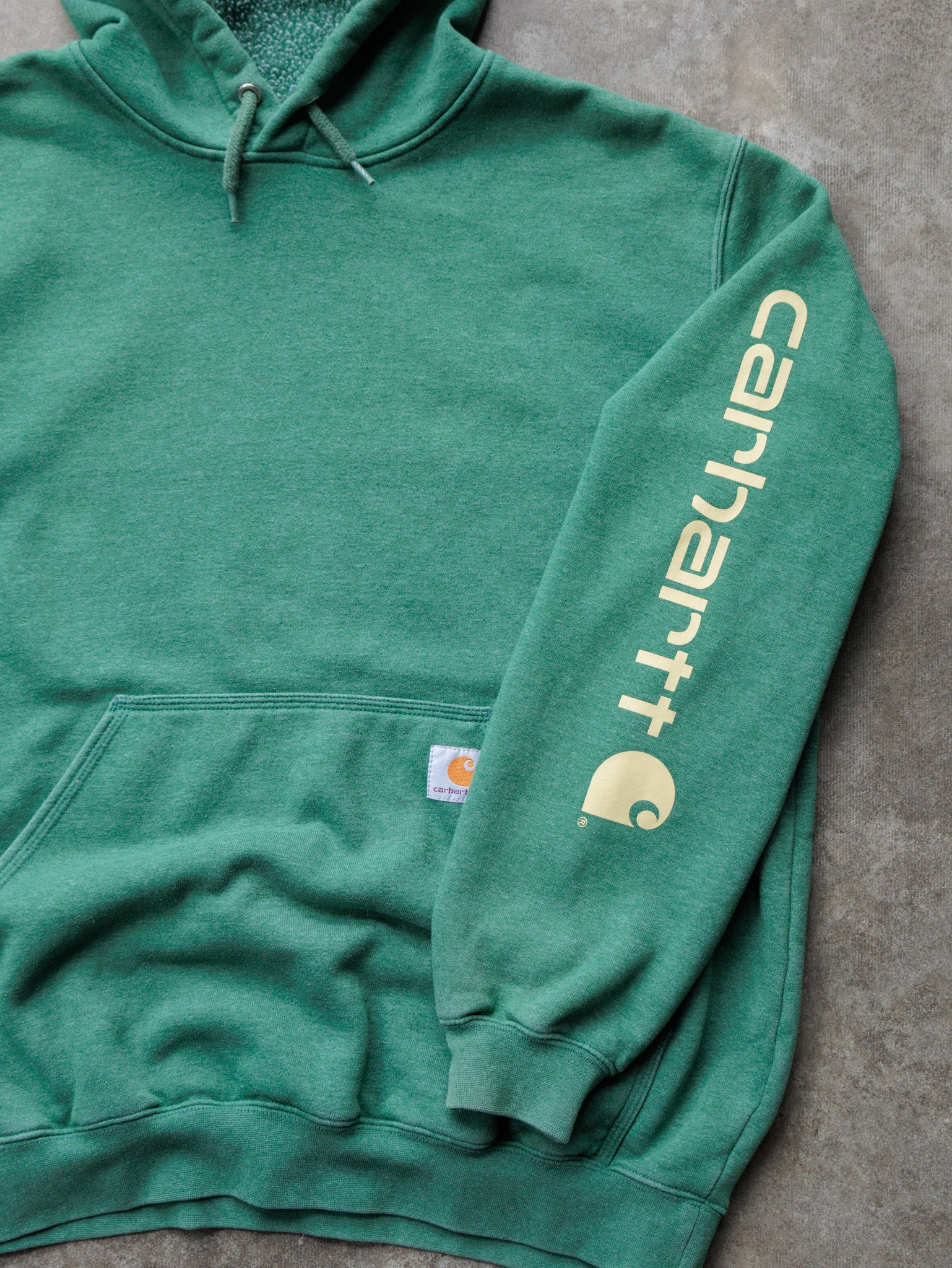 Vintage Green Carhartt Hoodie (L)