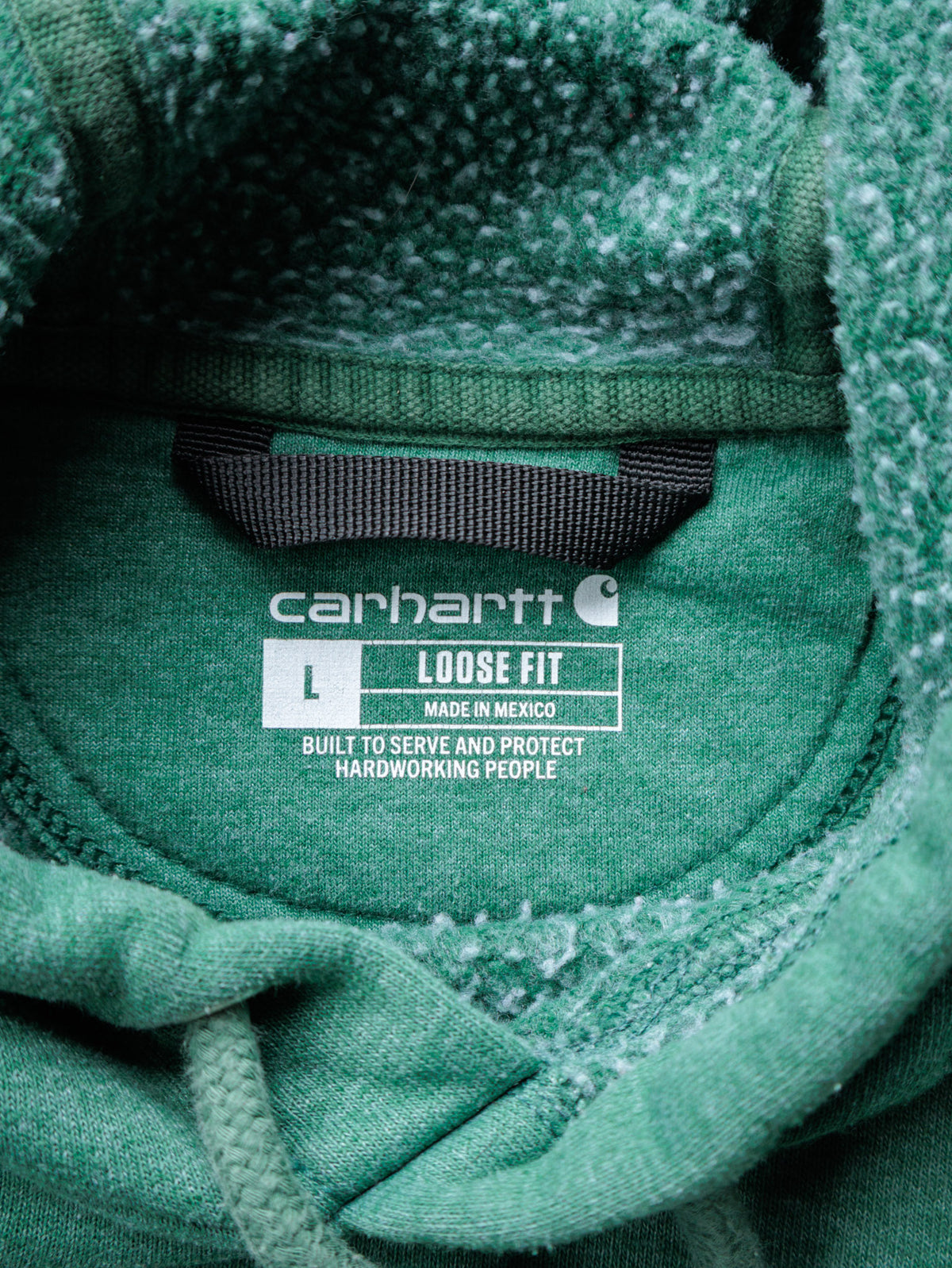 Vintage Green Carhartt Hoodie (L)