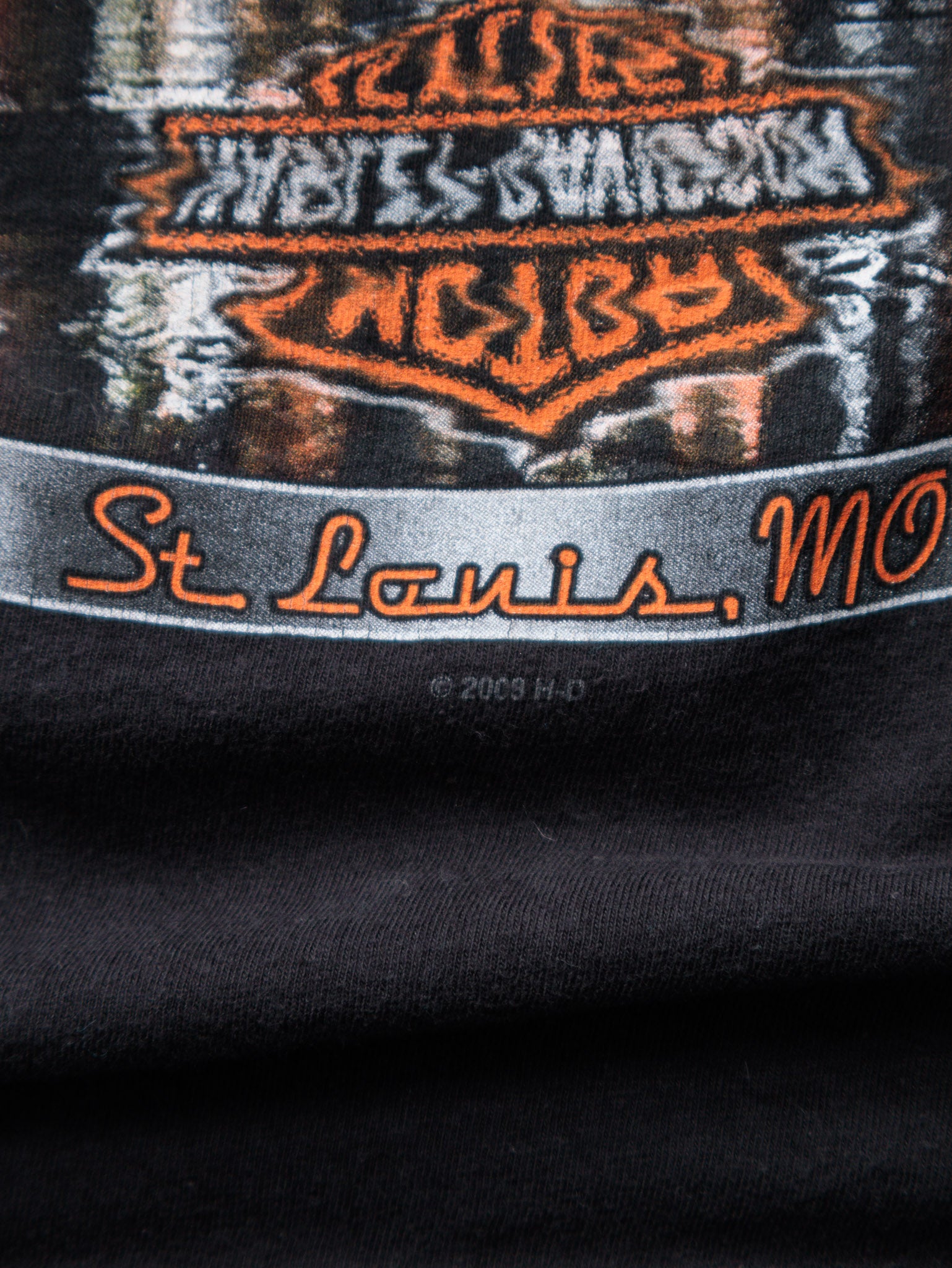Vintage Black Harley-Davidson St. Louis Missouri Long Sleeve Tee (L)