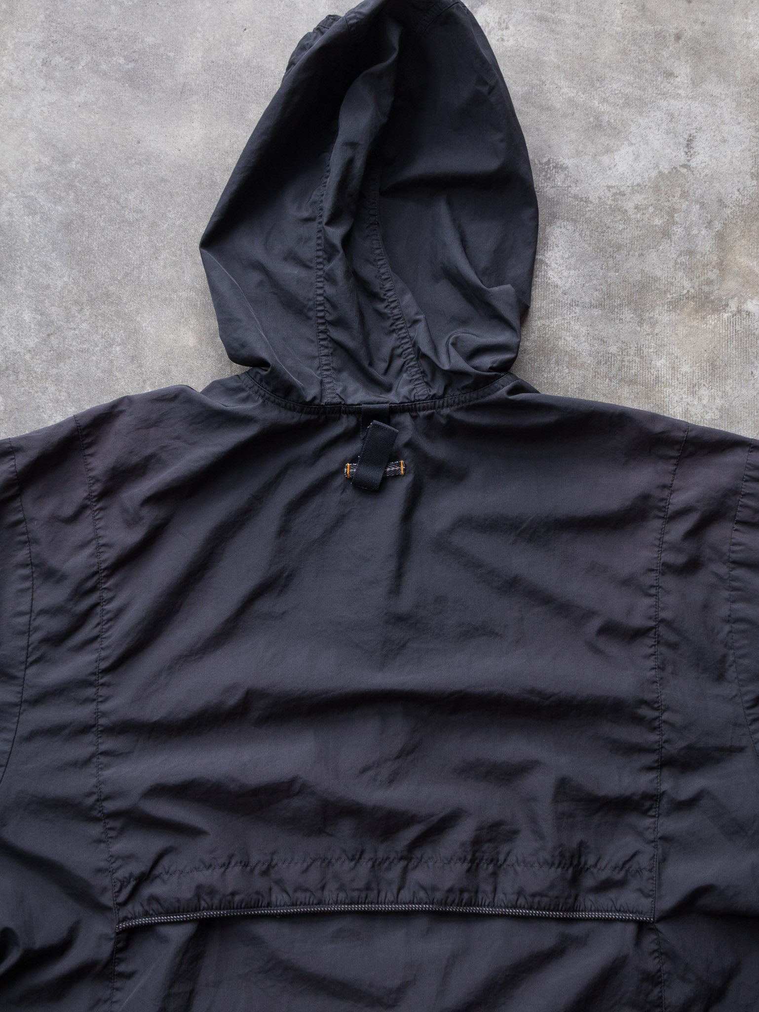 Vintage 90s Black Nike Hooded Anorak Jacket (XL)