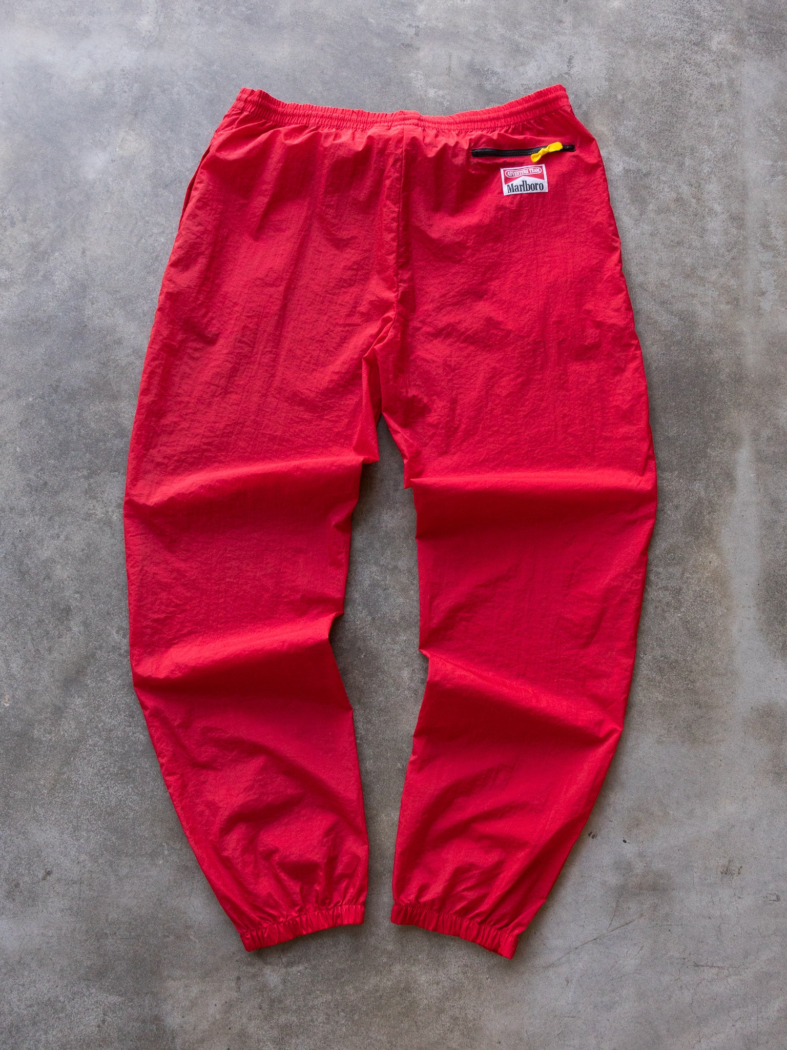 Vintage 90s Red Marlboro Adventure Team Track Pants (L)