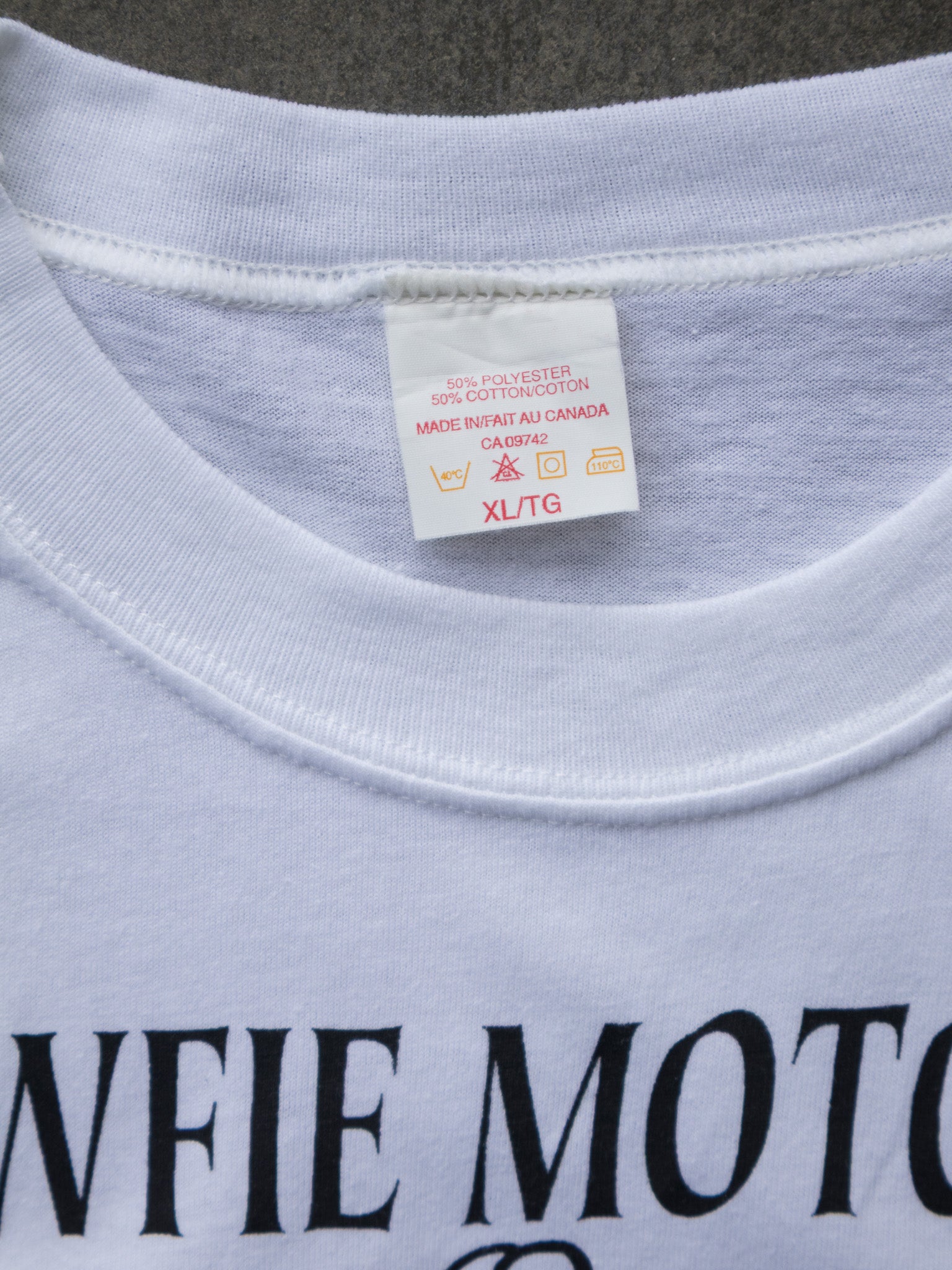 Vintage '90s Newfie Motorcycle Cowasocky Tee (XL)