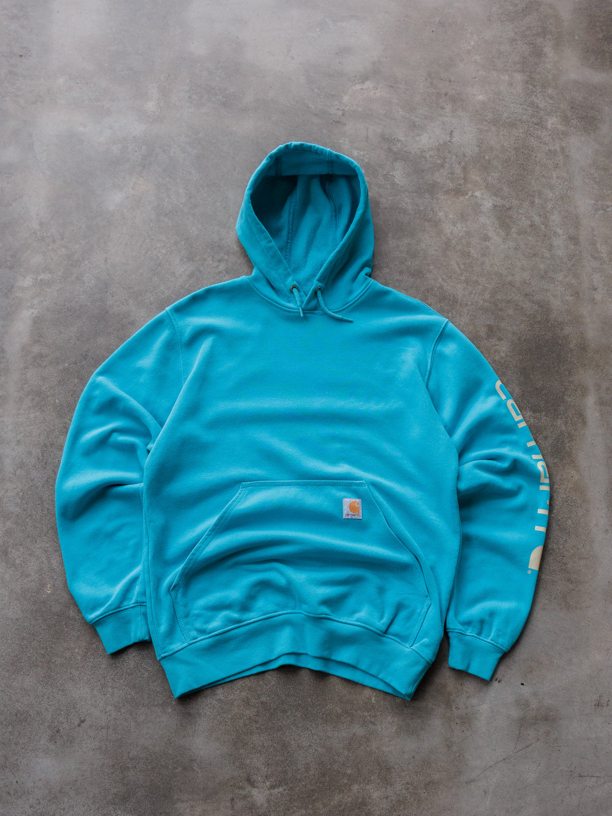 Vintage Blue Carhartt Hoodie (S)