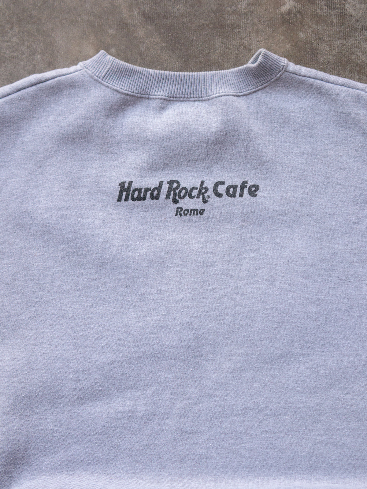 Vintage Grey Hard Rock Cafe Rome Sweatshirt (XL)