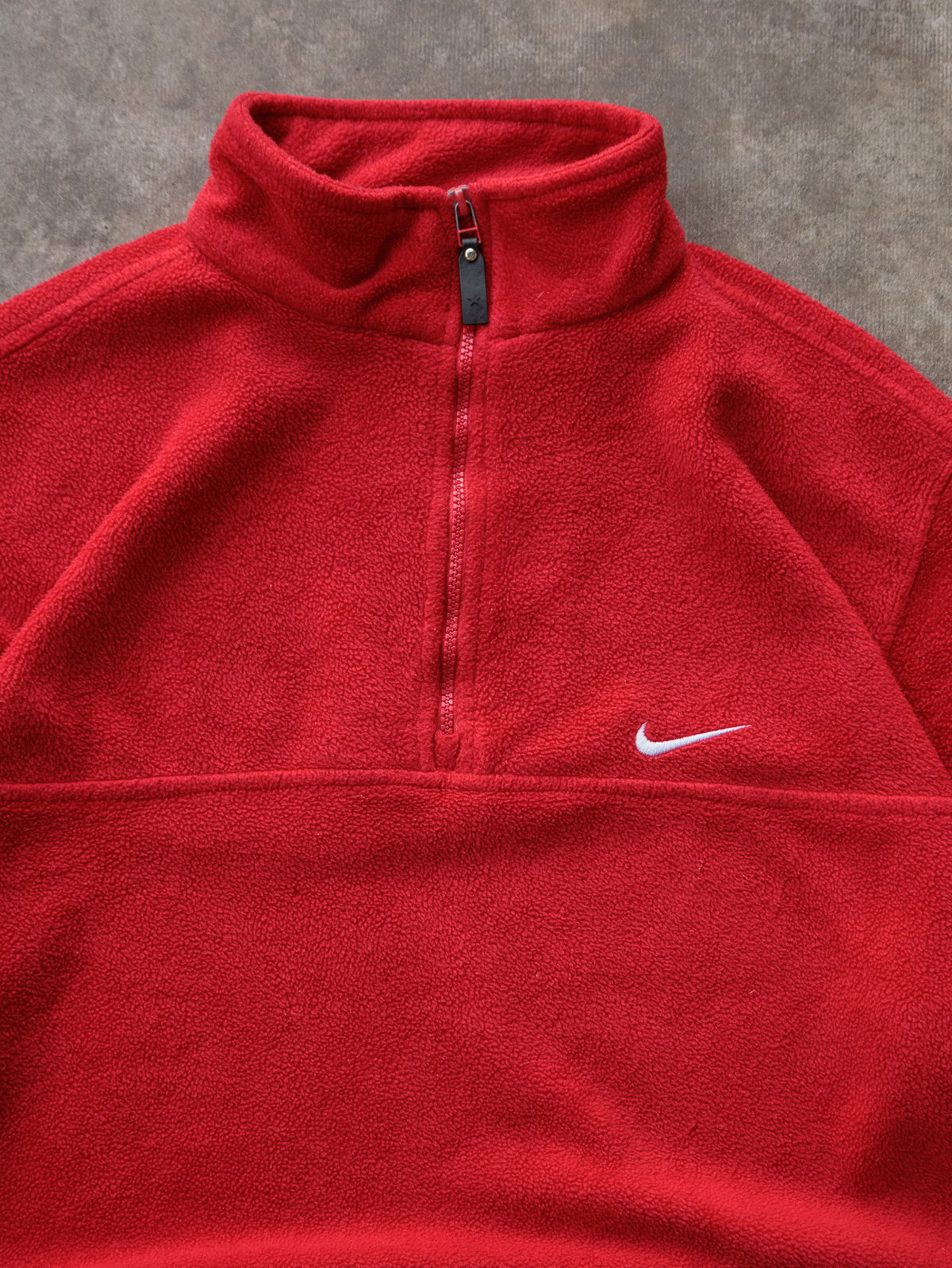 Vintage 90s Red Nike Fleece Quarter Zip (XL)