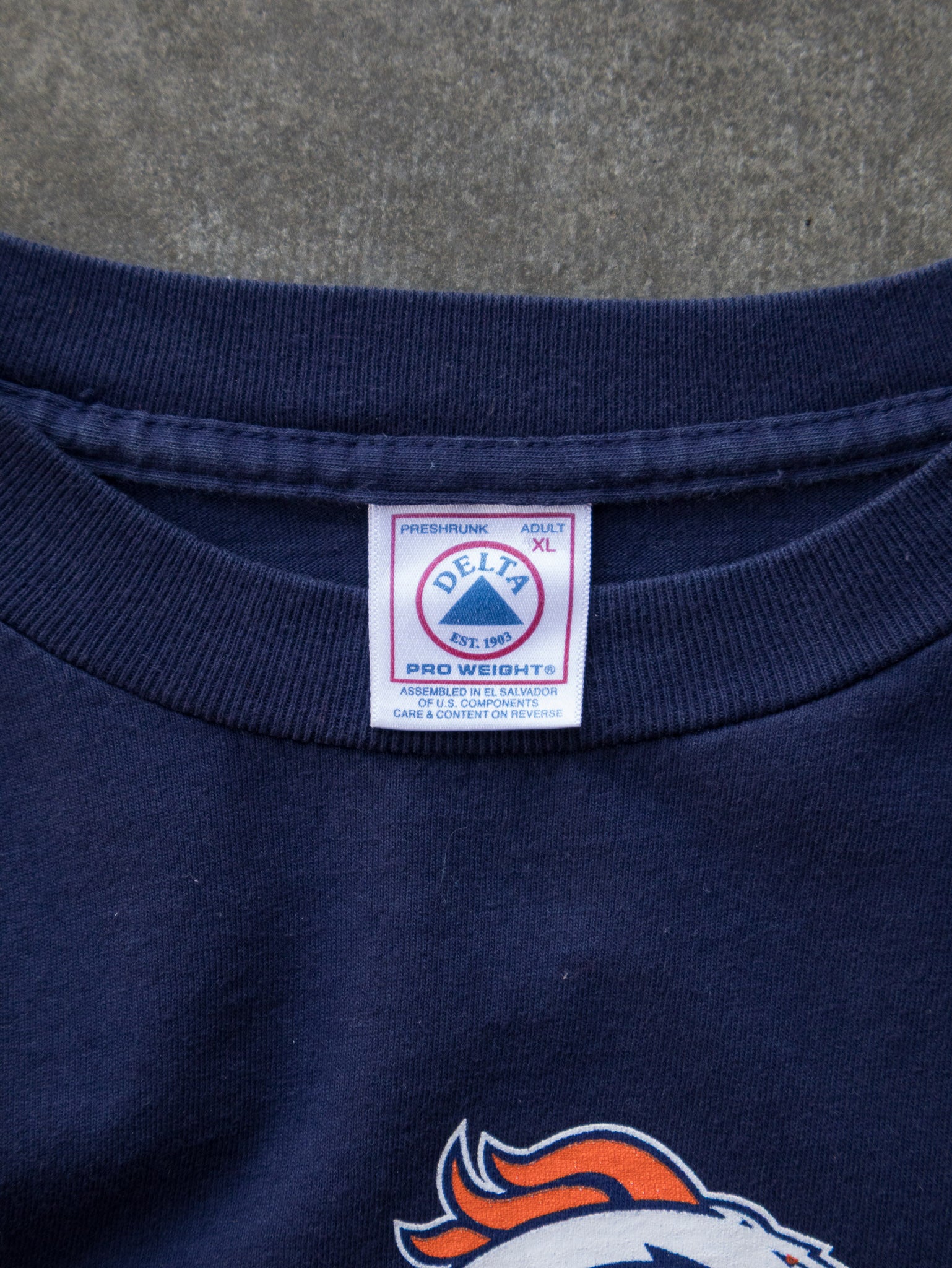 Vintage 2001 Navy Denver Broncos Brian Griese Long Sleeve (XL)