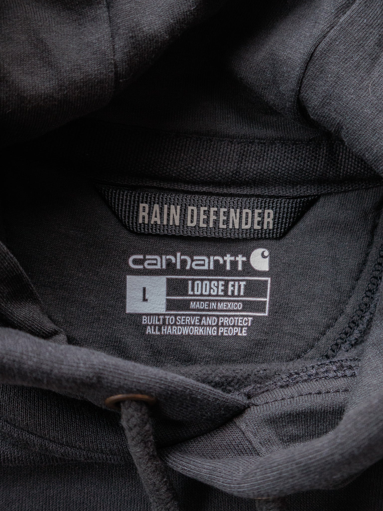 Vintage Black Carhartt Hoodie (L)