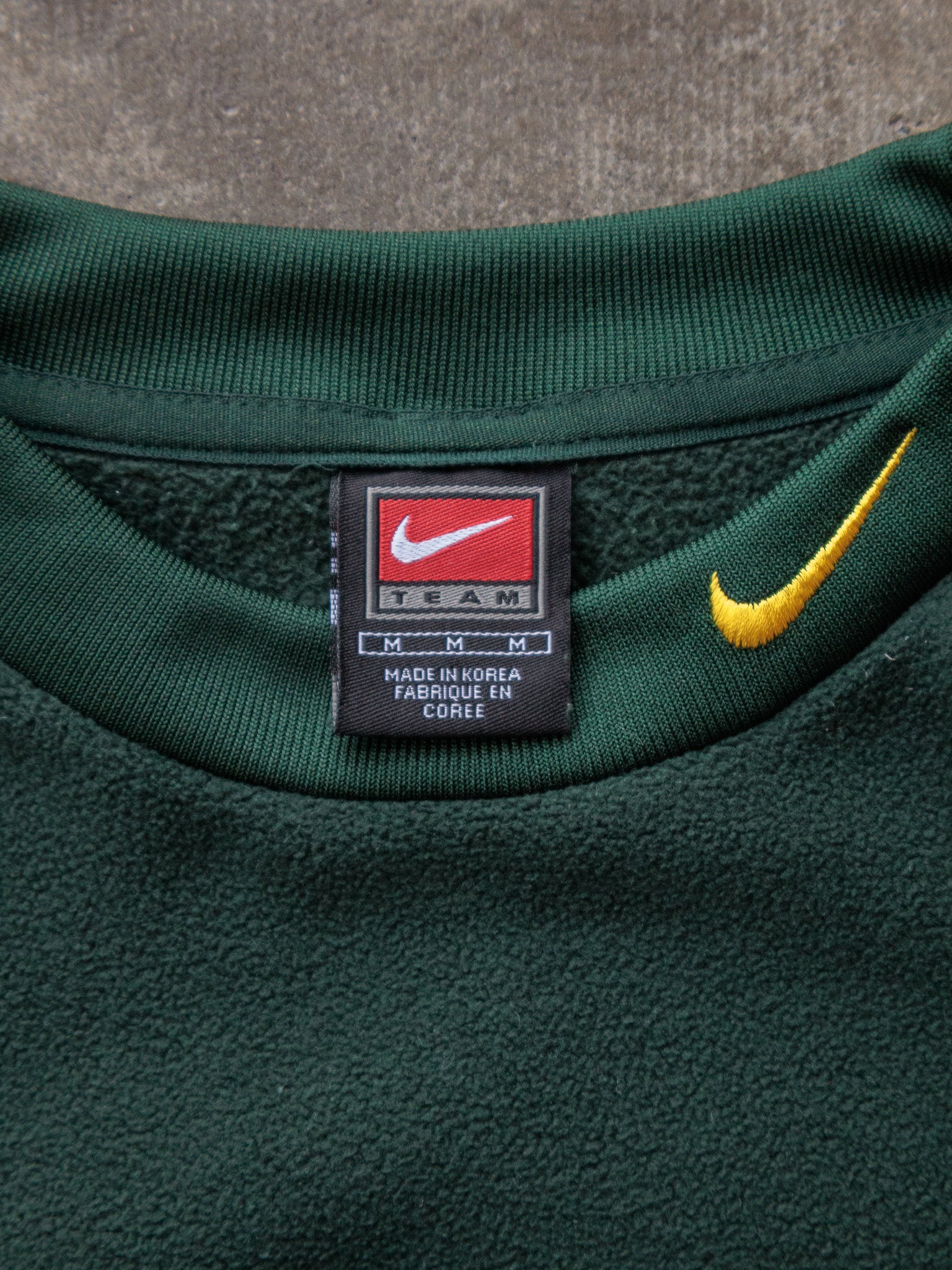 Vintage 90s Green Nike Oregon Ducks Fleece Sweatshirt (M)