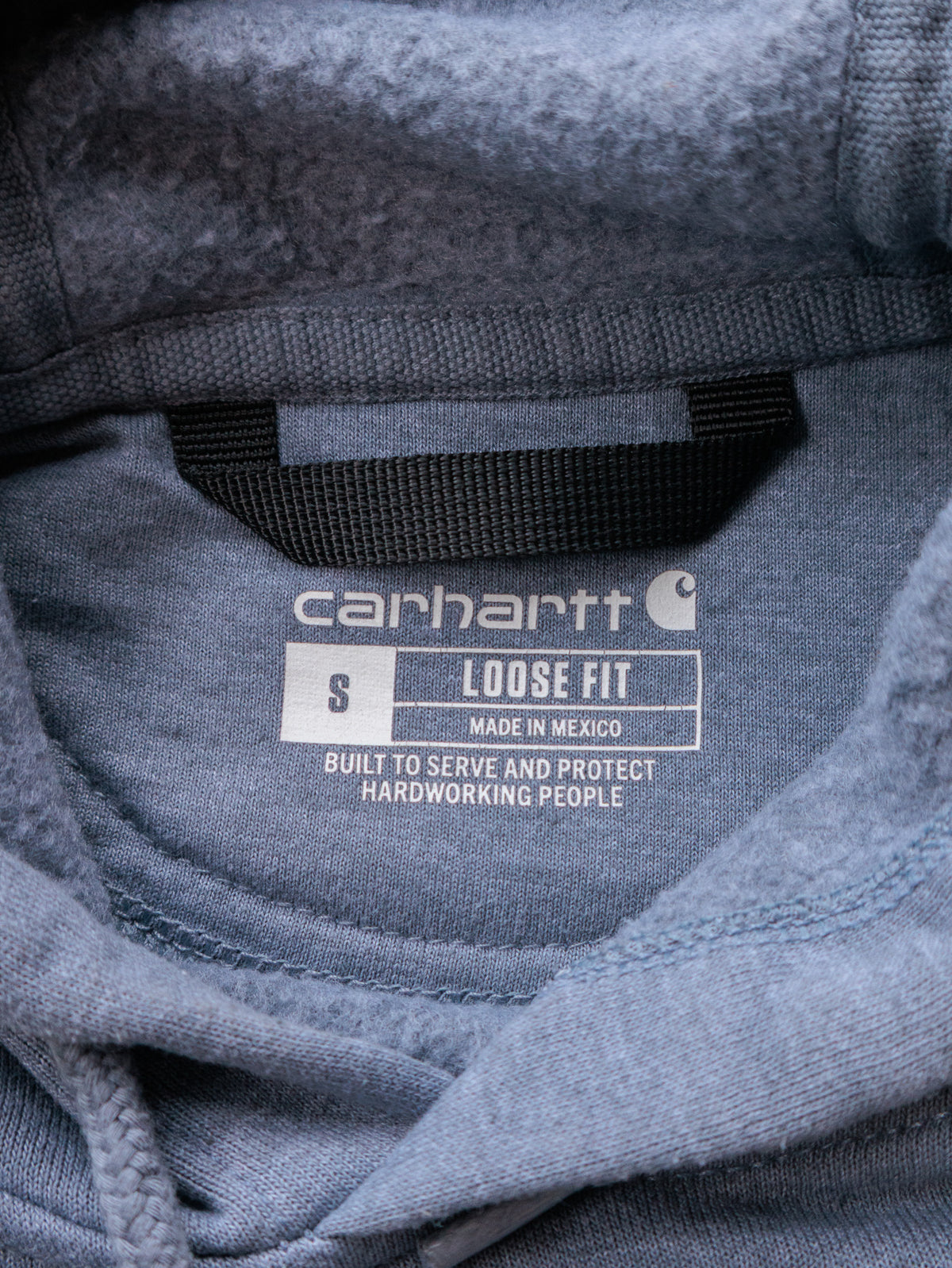 Vintage Blue Carhartt Hoodie (S)