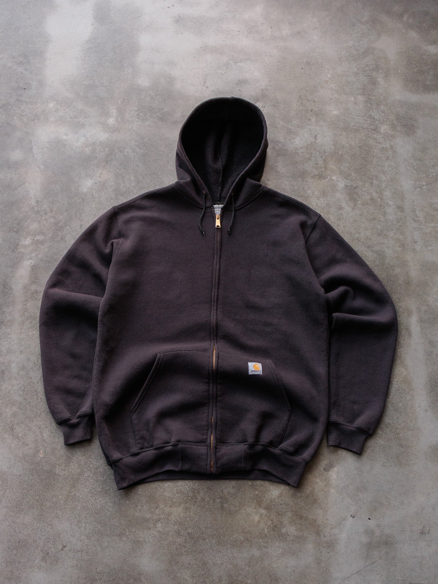 Vintage Black Carhartt Full Zip Hoodie (L)
