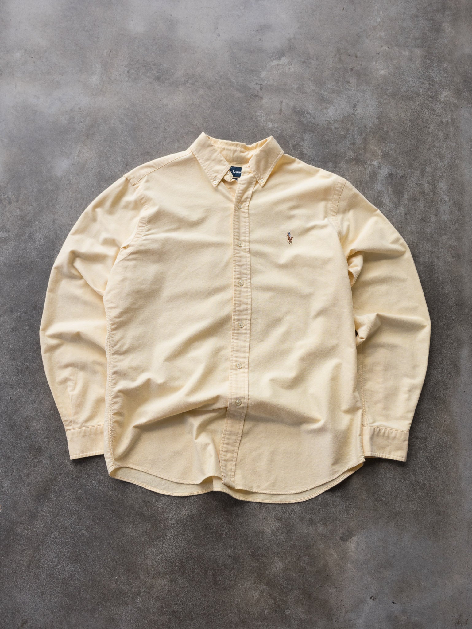 Vintage Yellow Ralph Lauren Shirt (M)