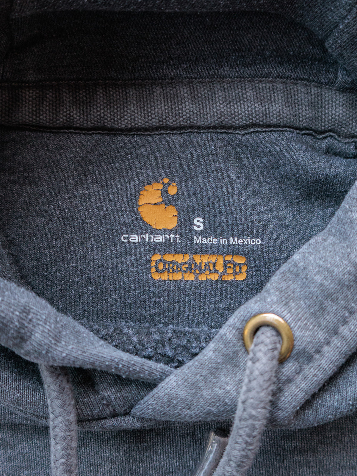 Vintage Grey Carhartt Hoodie (S)
