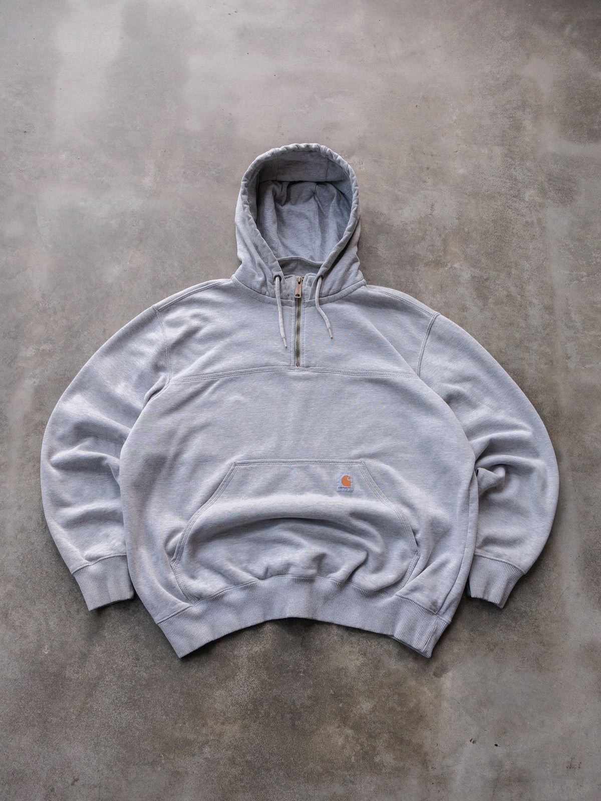 Vintage Grey Carhartt Hoodie (XL)