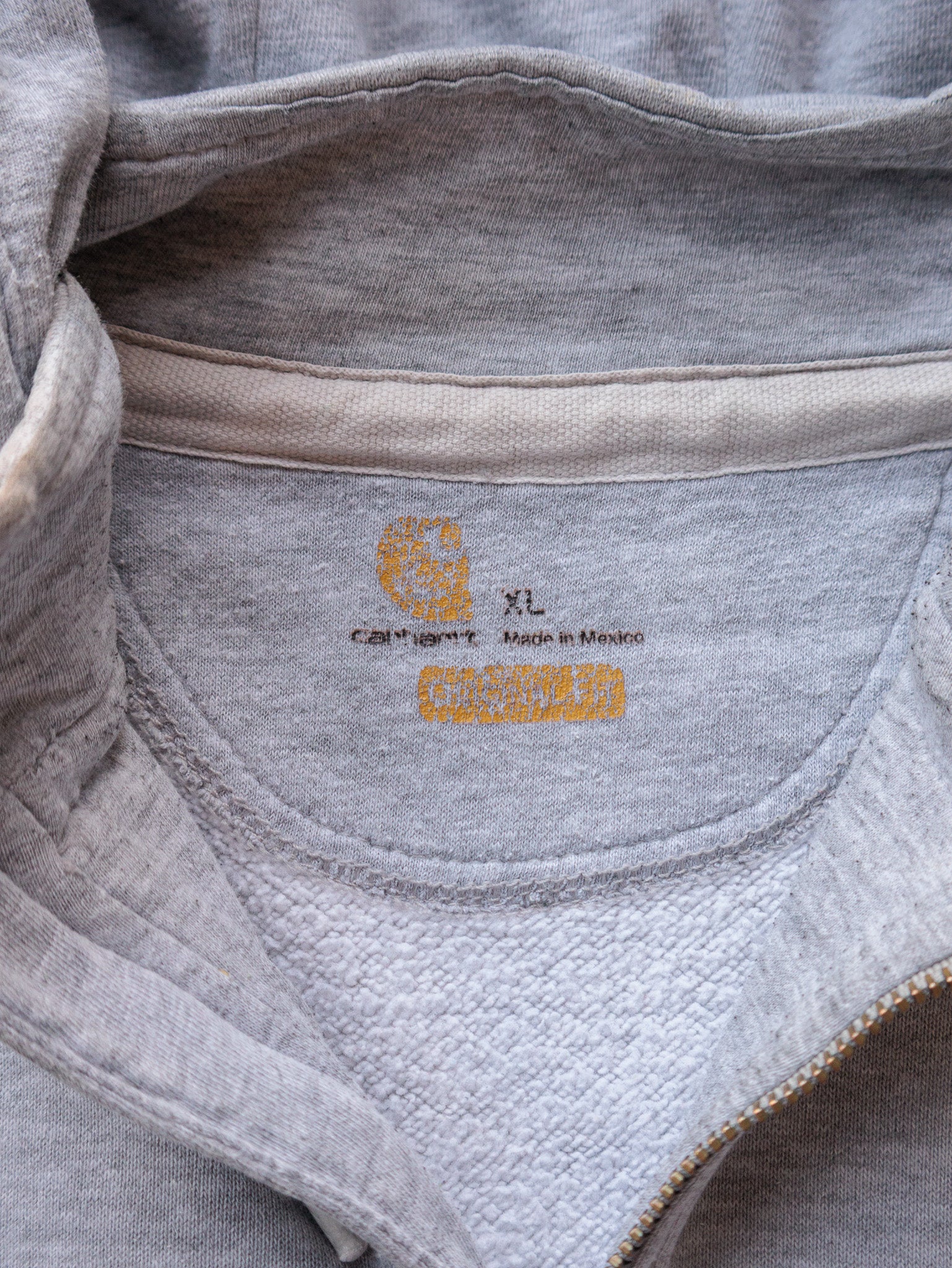 Vintage Grey Carhartt Hoodie (XL)