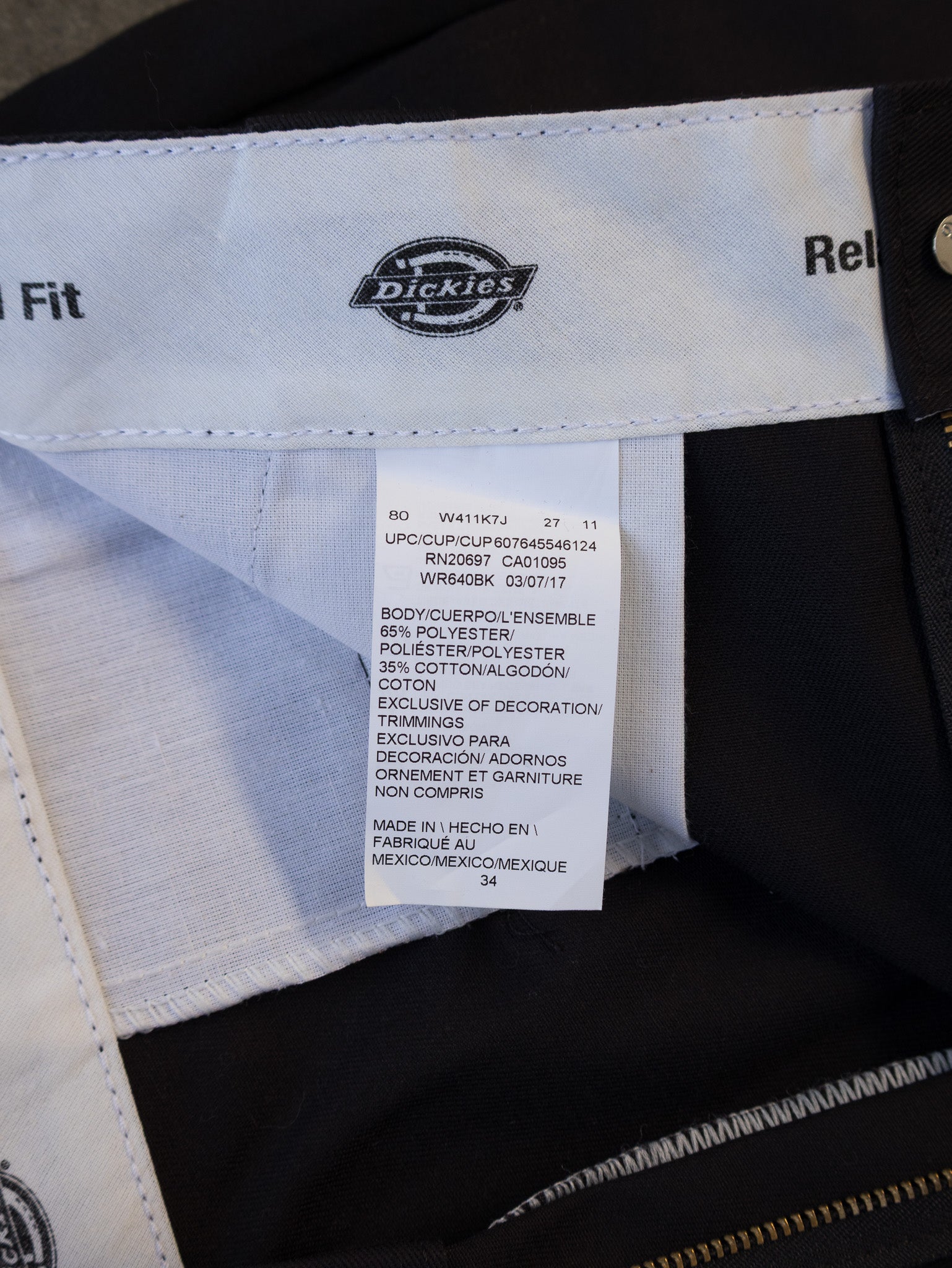 Vintage Black Dickies Work Shorts (W34)