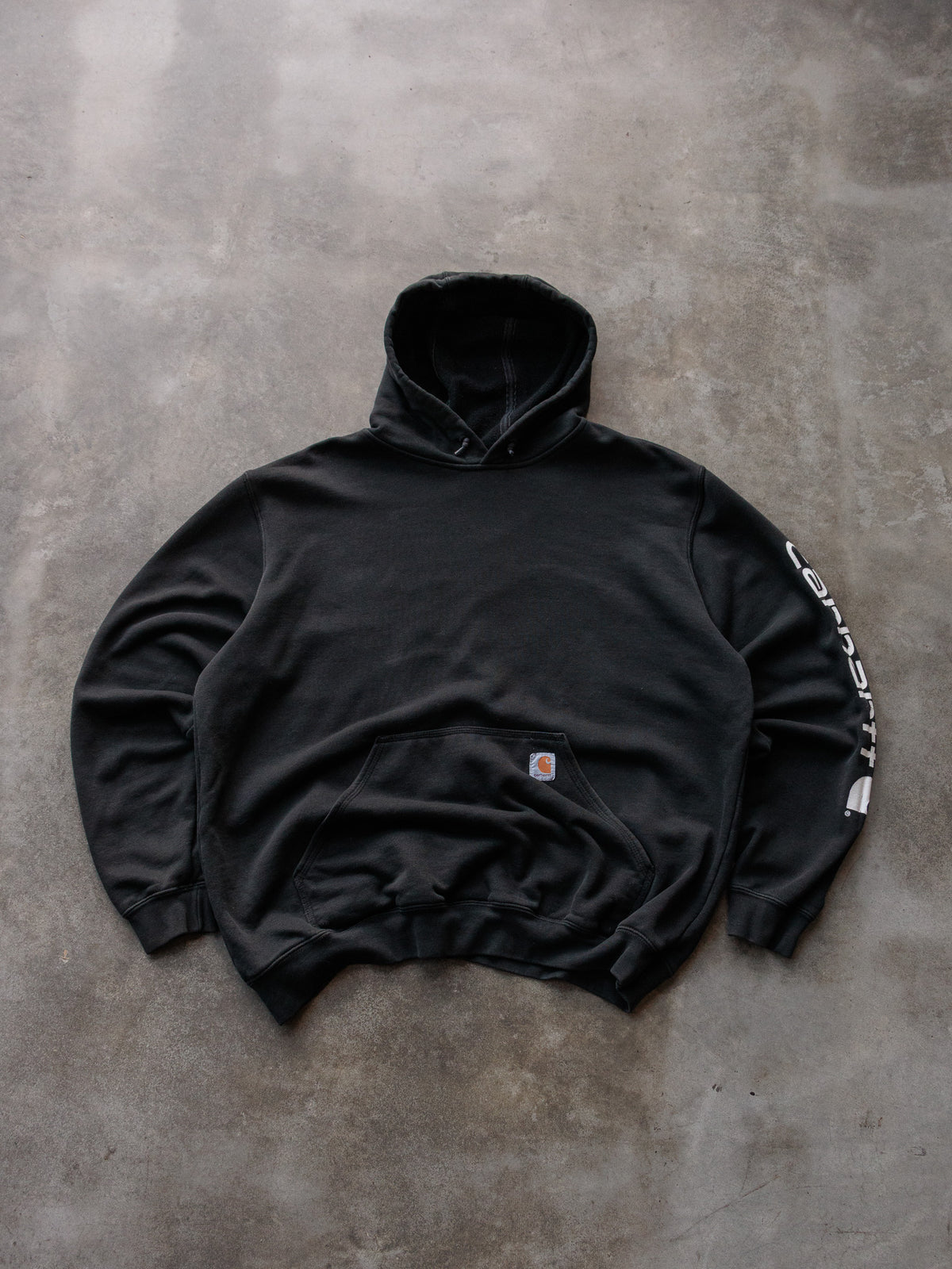Vintage Black Carhartt Hoodie (XL)