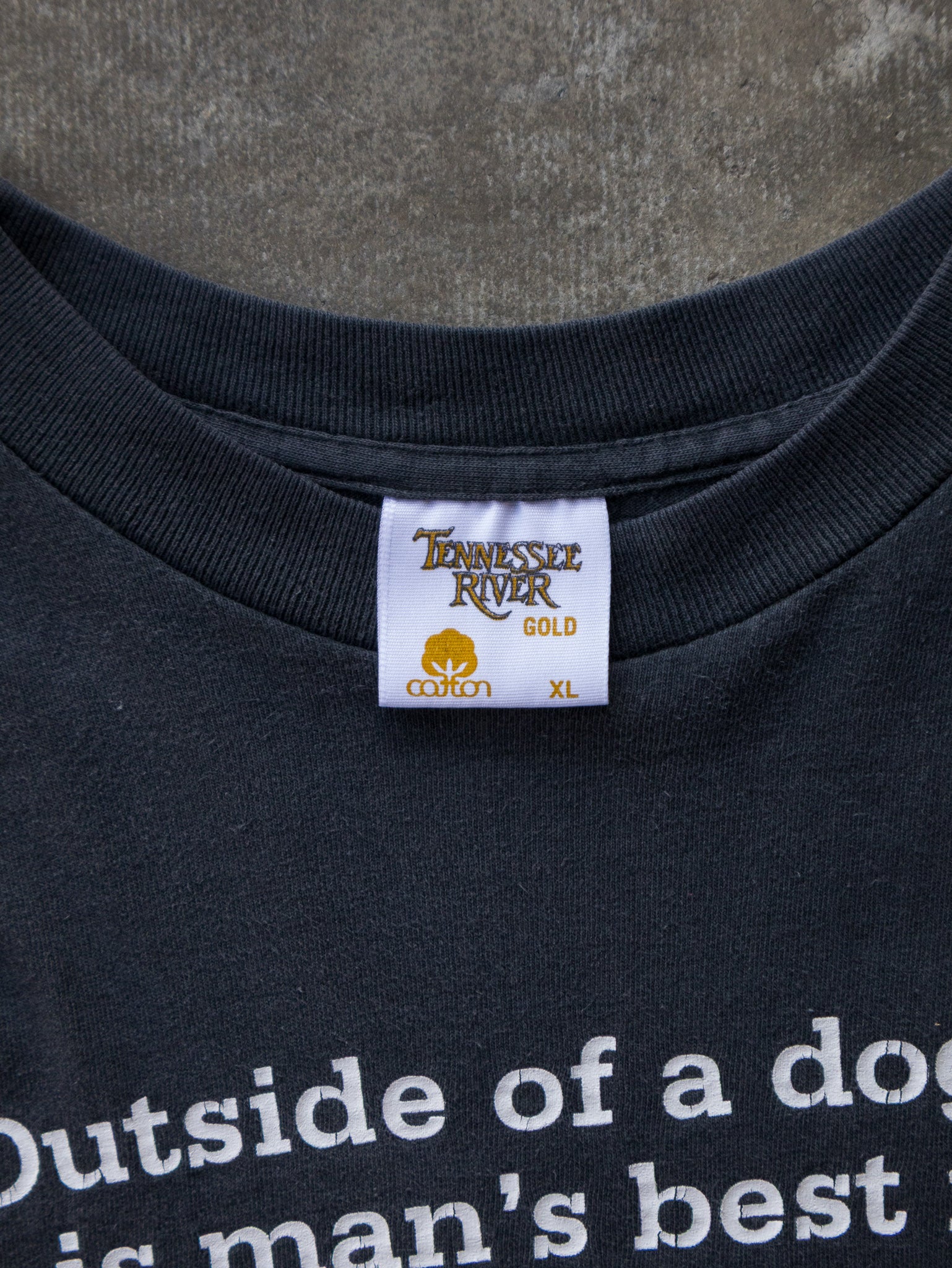 Vintage Faded Black Groucho Marx Quote Tee (XL)