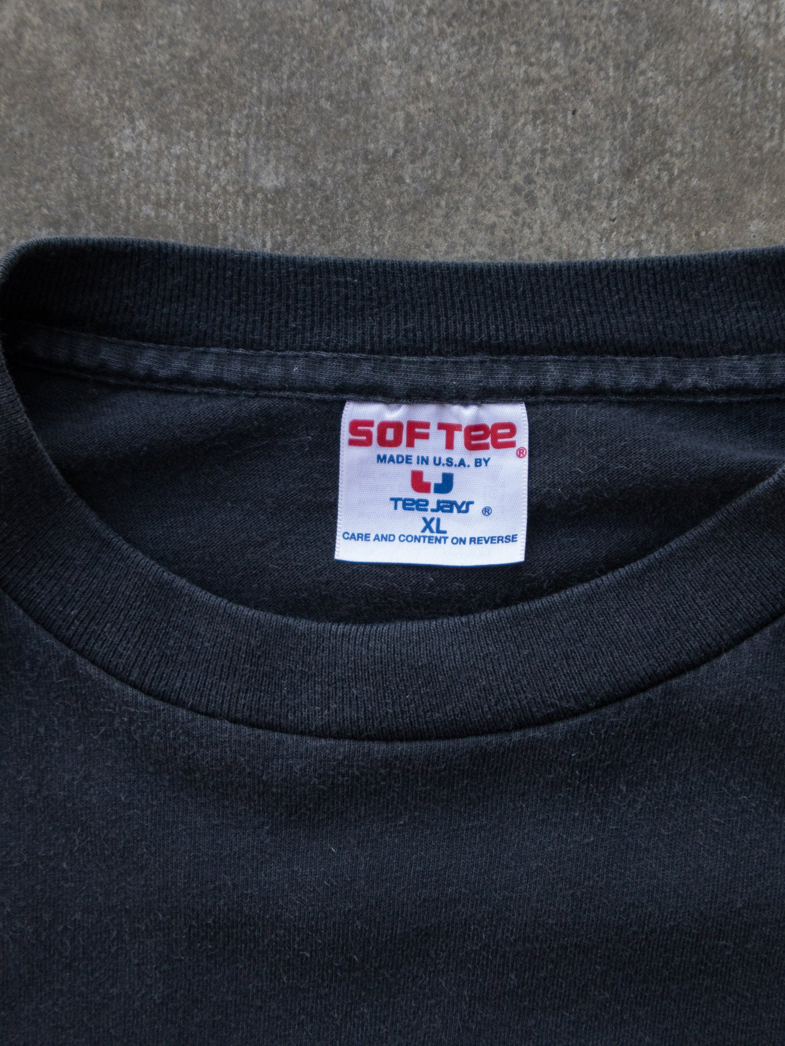 Vintage 90s Black "Busy" Sarcastic Quote Tee (XL)