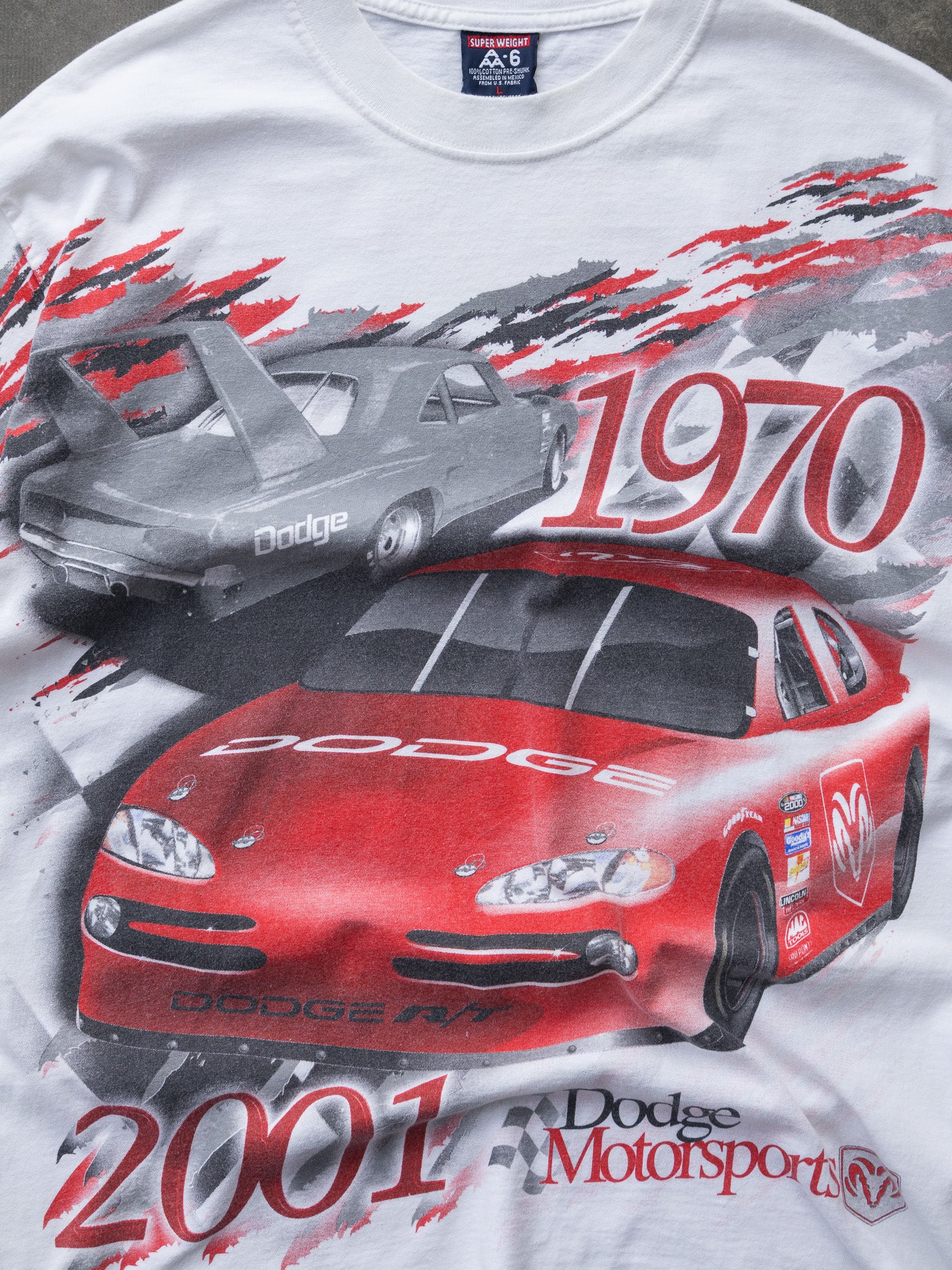 Vintage 2001 Dodge Motorsports Racing Tee (L)