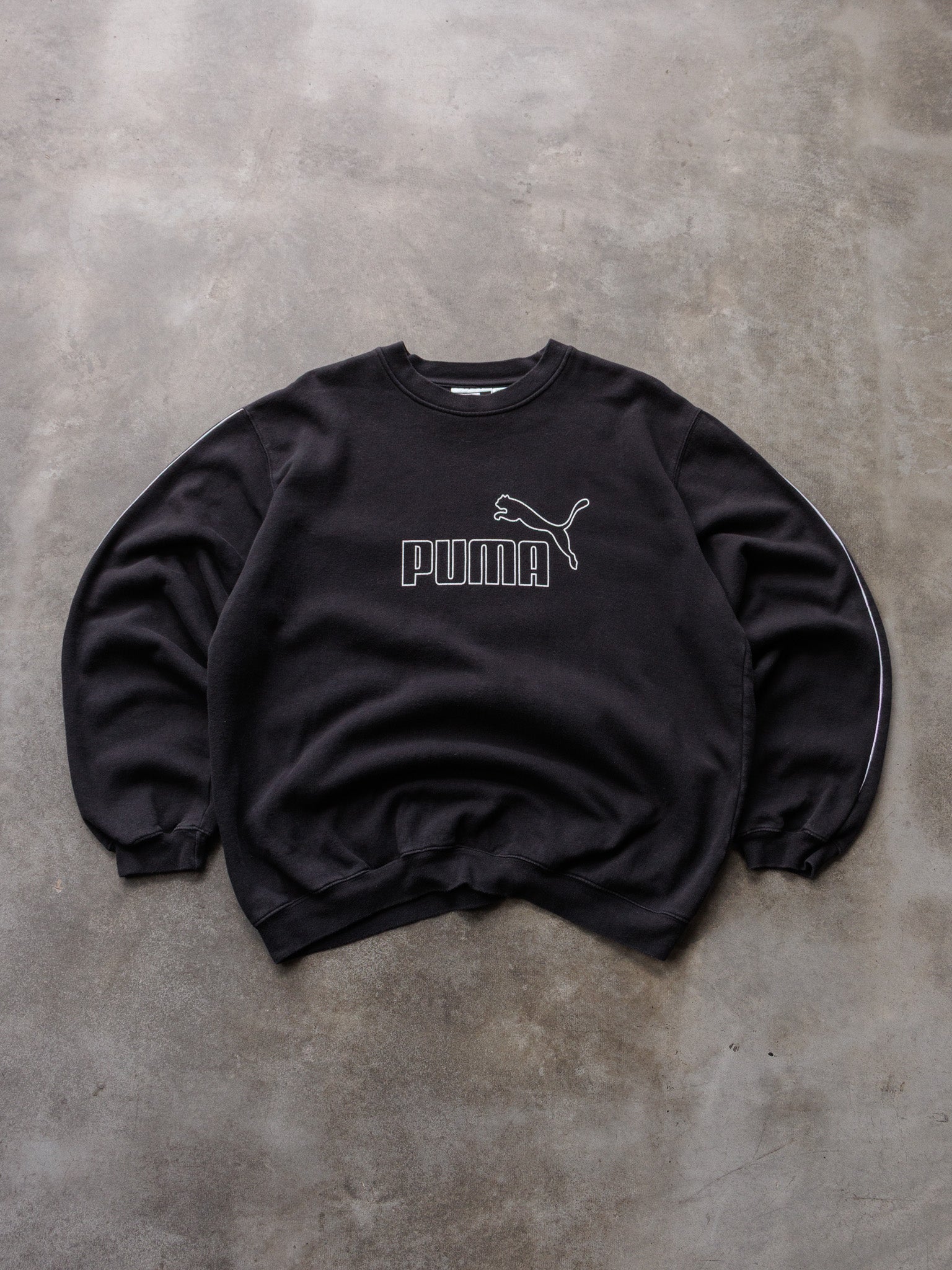 Vintage Black Puma Sweatshirt (XL)