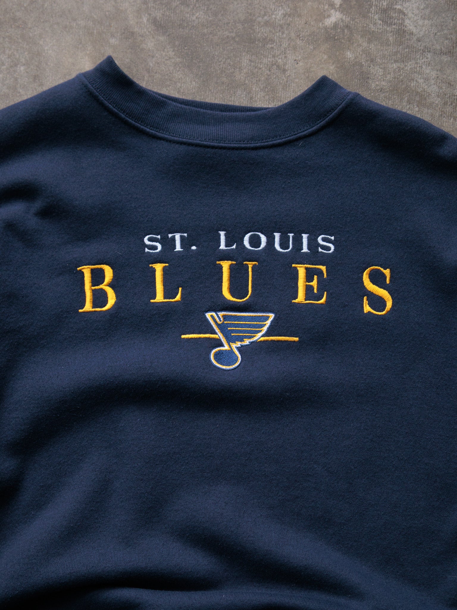 Vintage 90s Navy St. Louis Blues Sweatshirt (L)