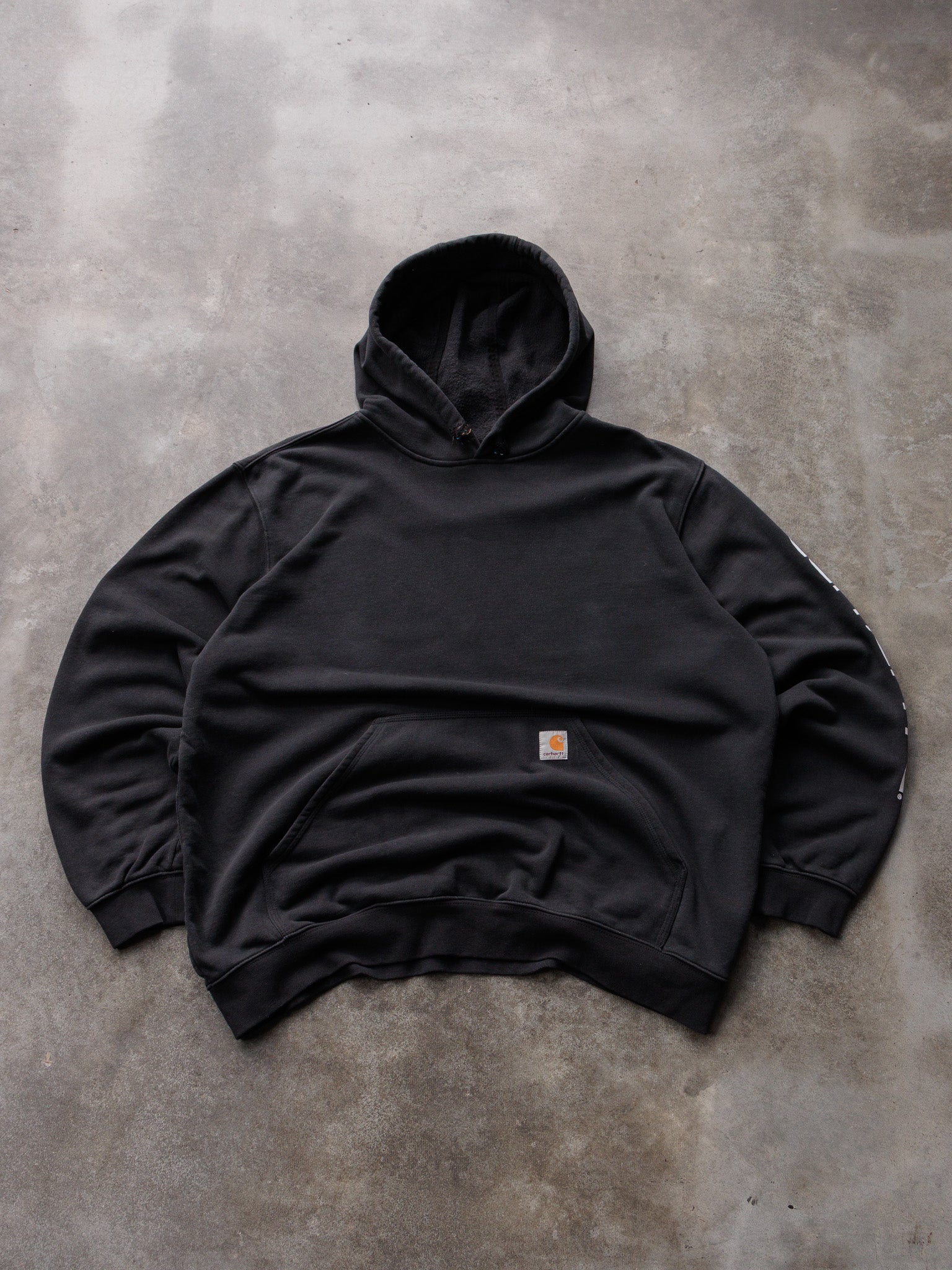 Vintage Black Carhartt Hoodie (XL)
